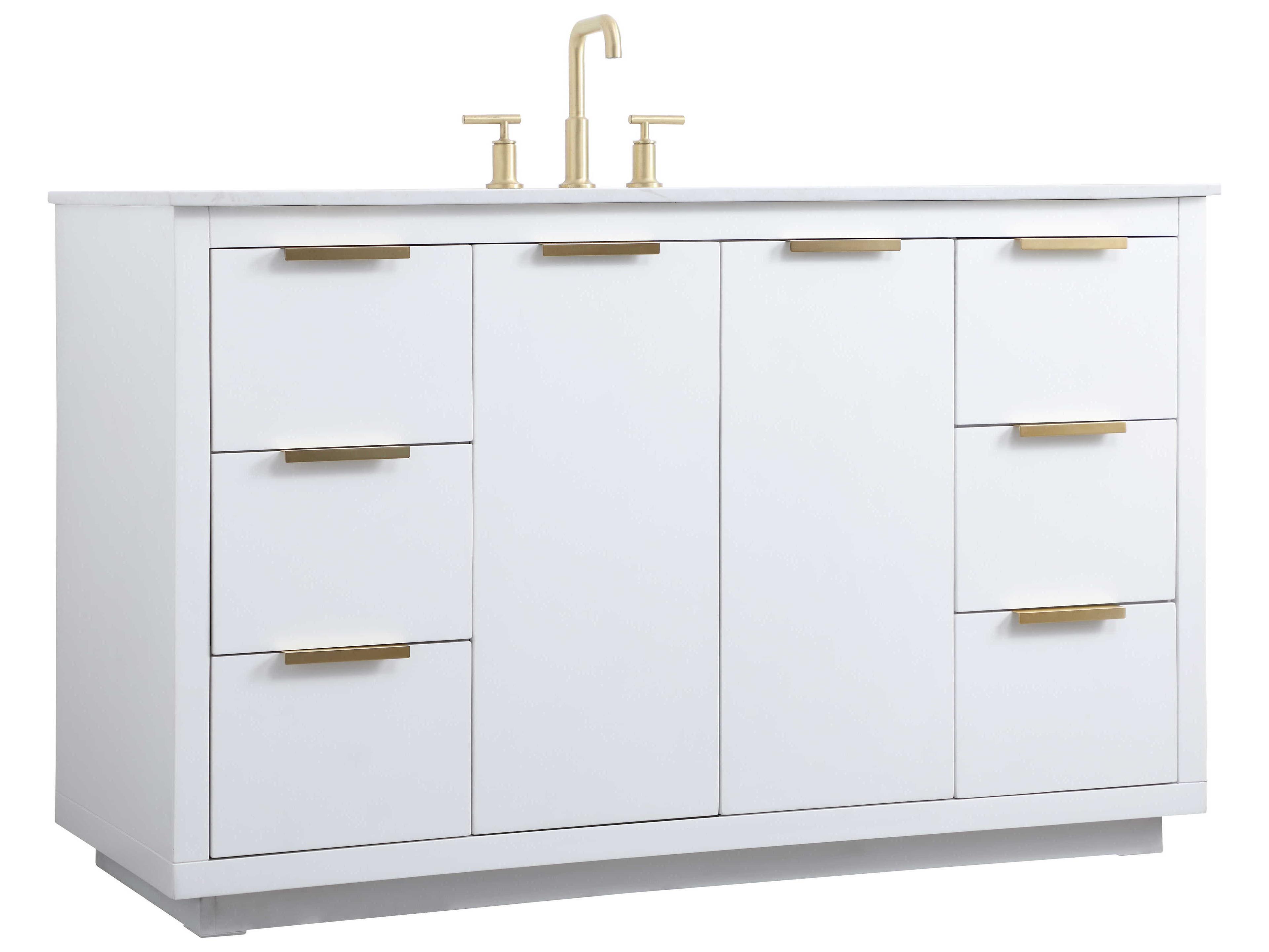 Elegant Lighting Blake White Vanity