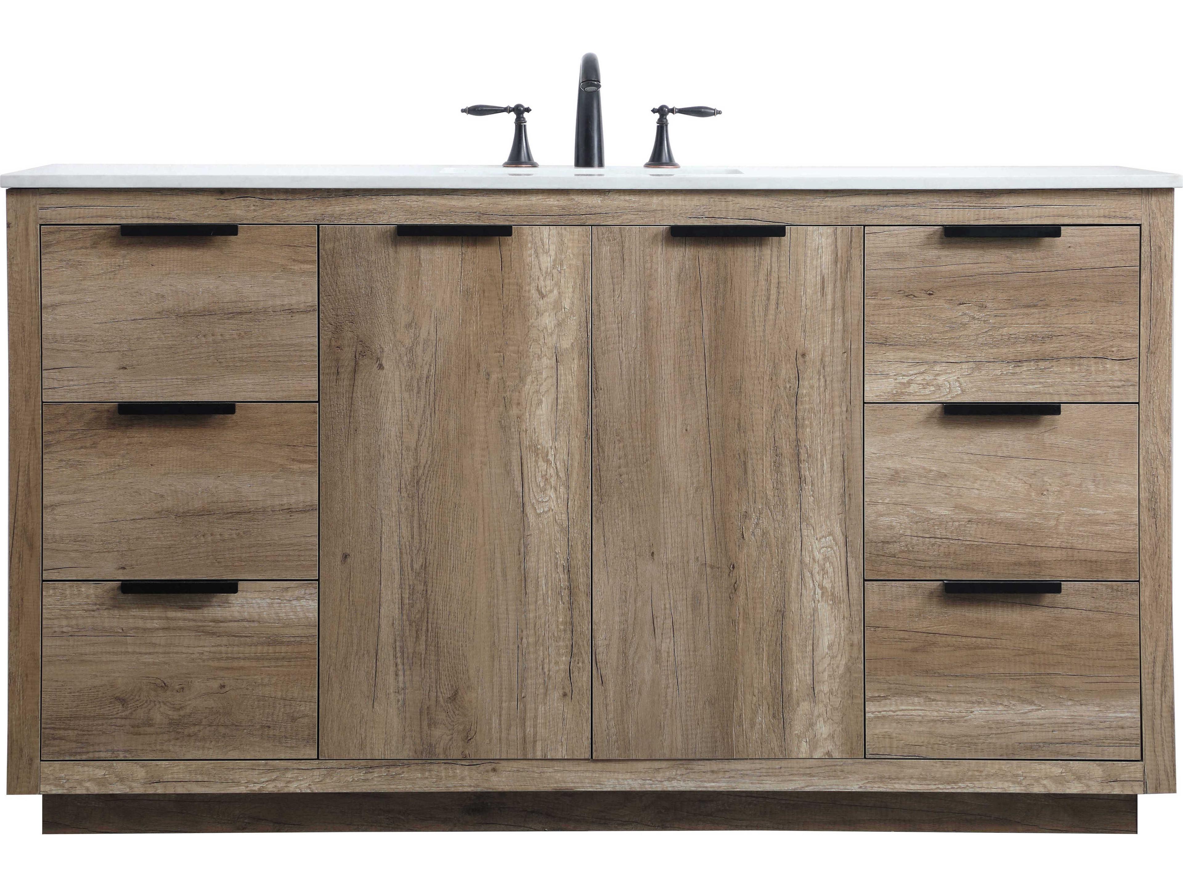 Elegant Lighting Blake Natural Oak Vanity