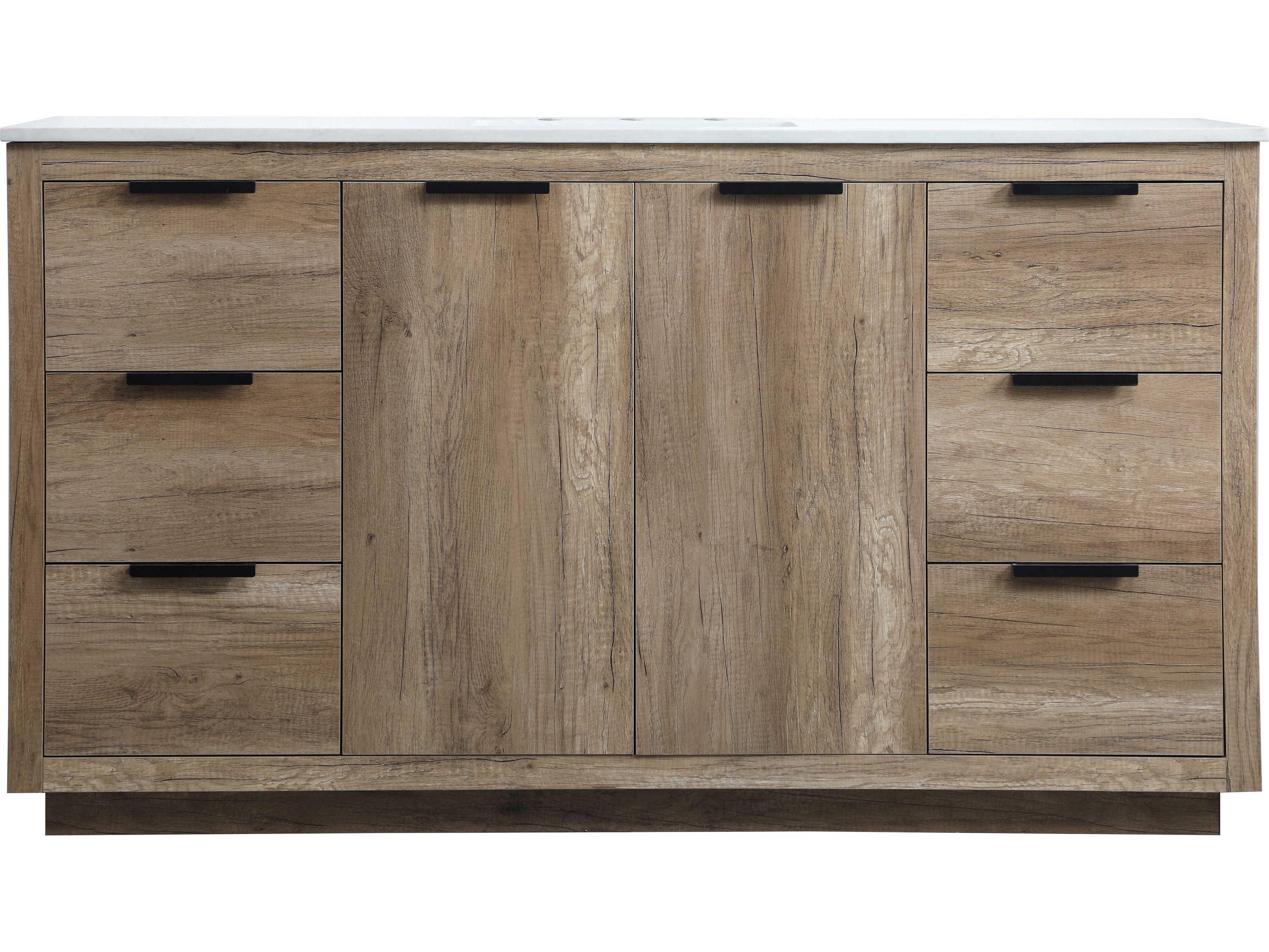 Elegant Lighting Blake Natural Oak Vanity