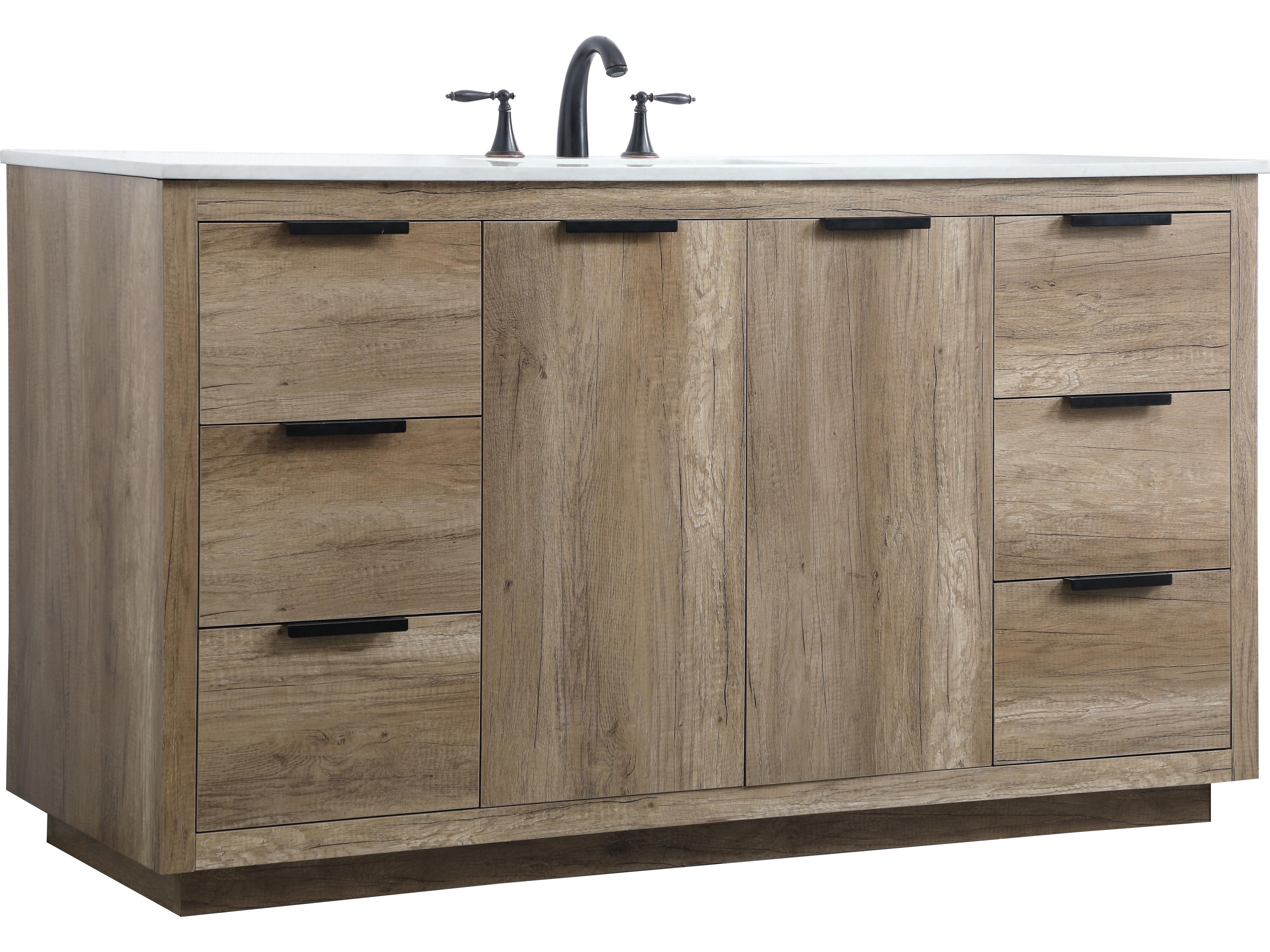 Elegant Lighting Blake Natural Oak Vanity