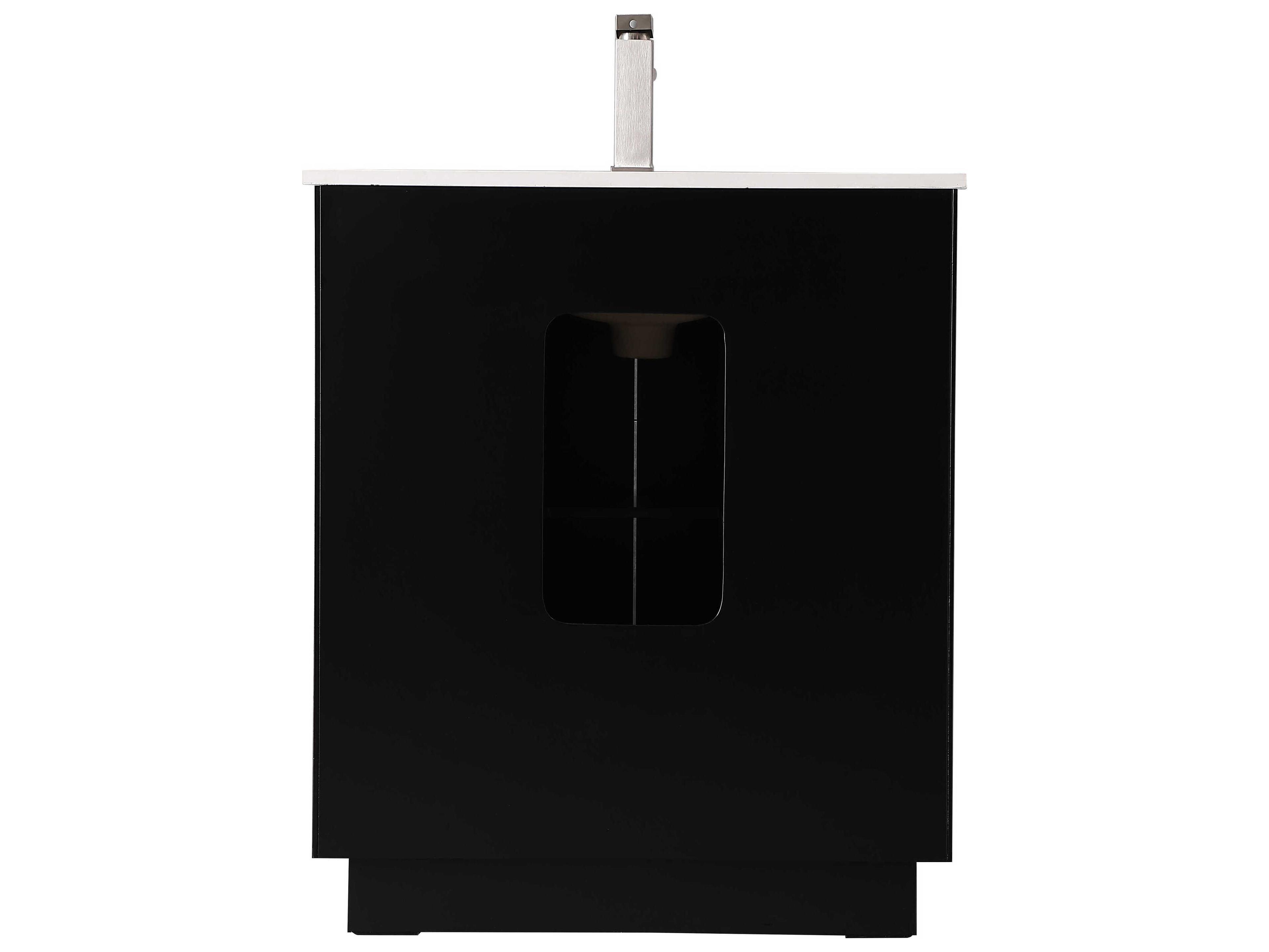Elegant Lighting Hayes Black Vanity