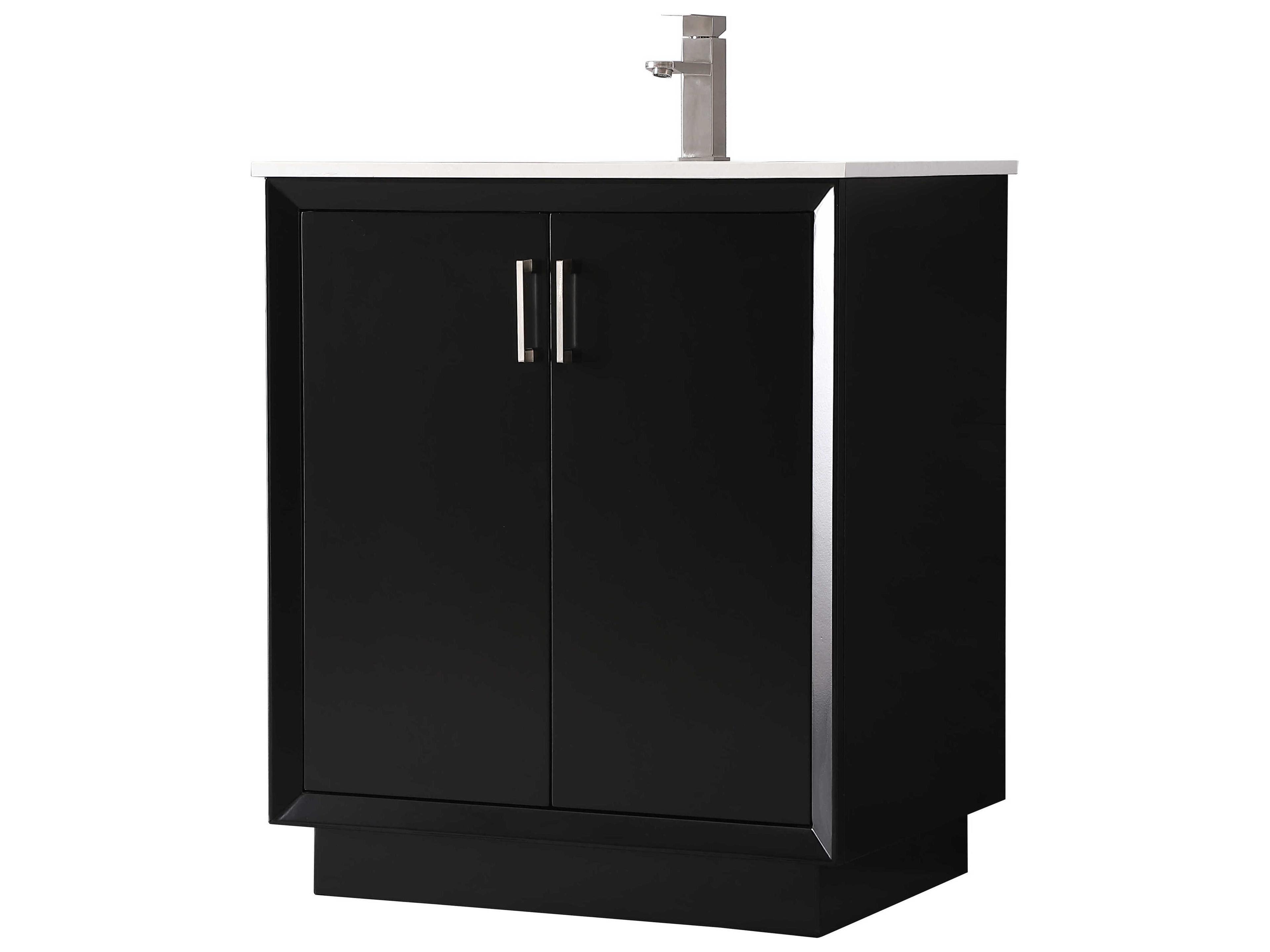 Elegant Lighting Hayes Black Vanity