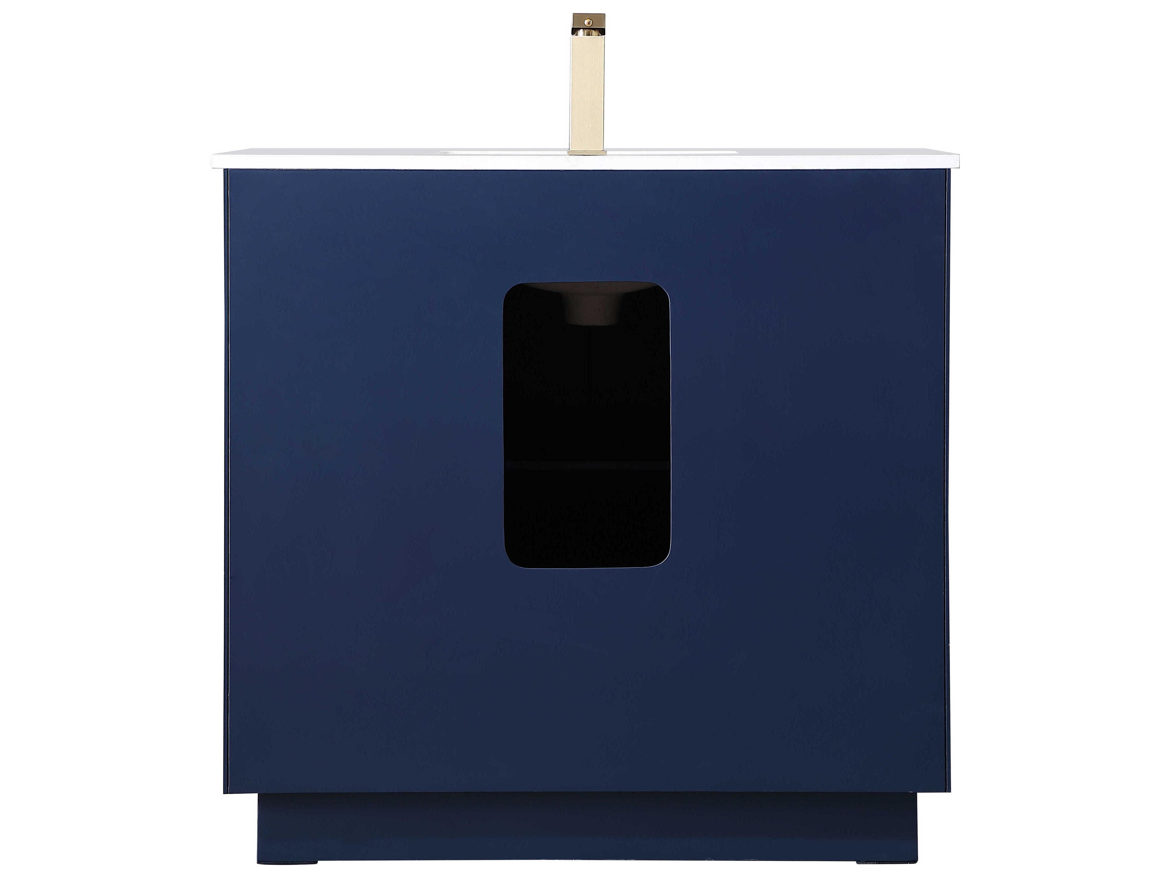 Elegant Lighting Hayes Blue Vanity