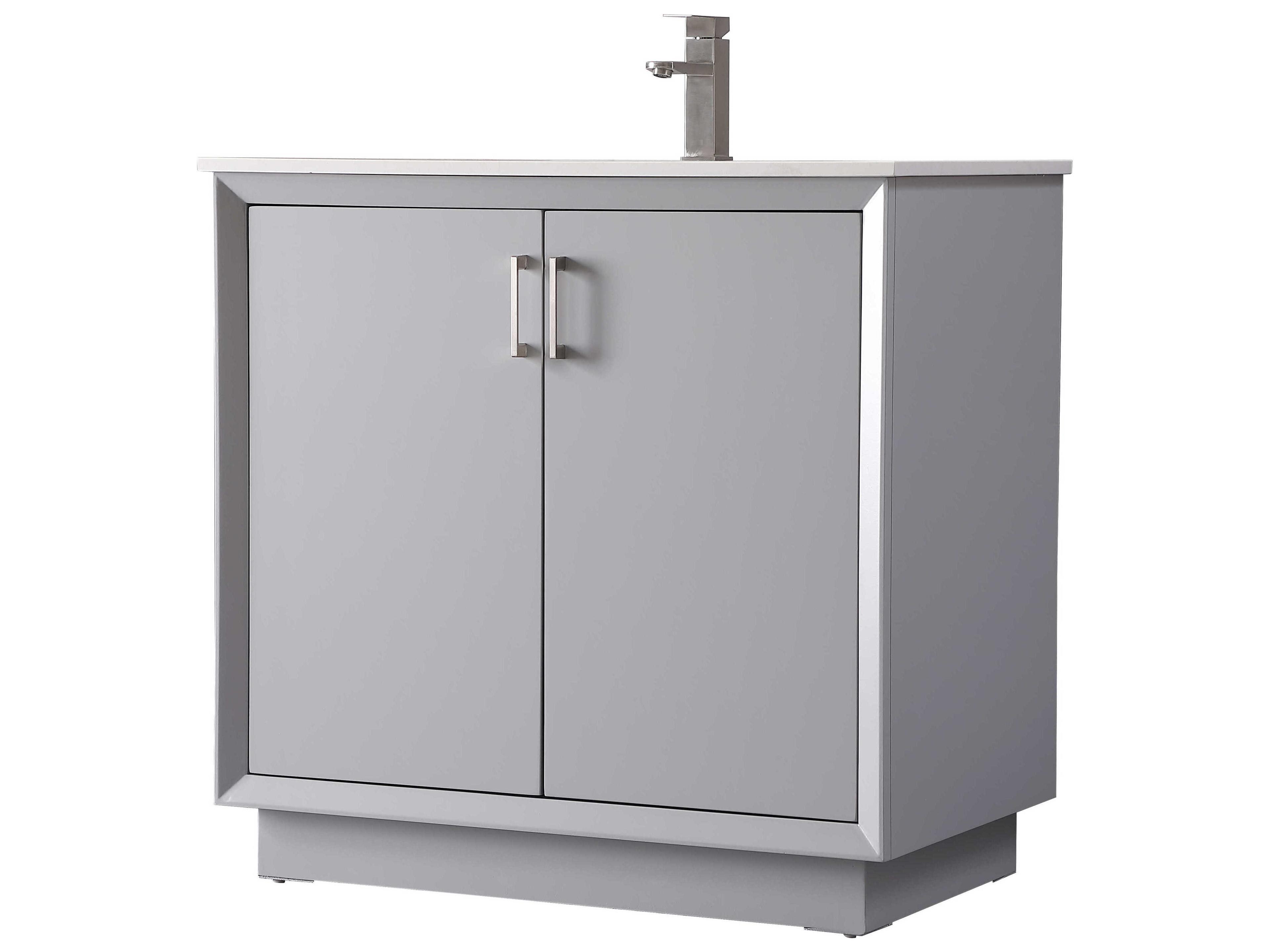 Elegant Lighting Hayes Grey Vanity