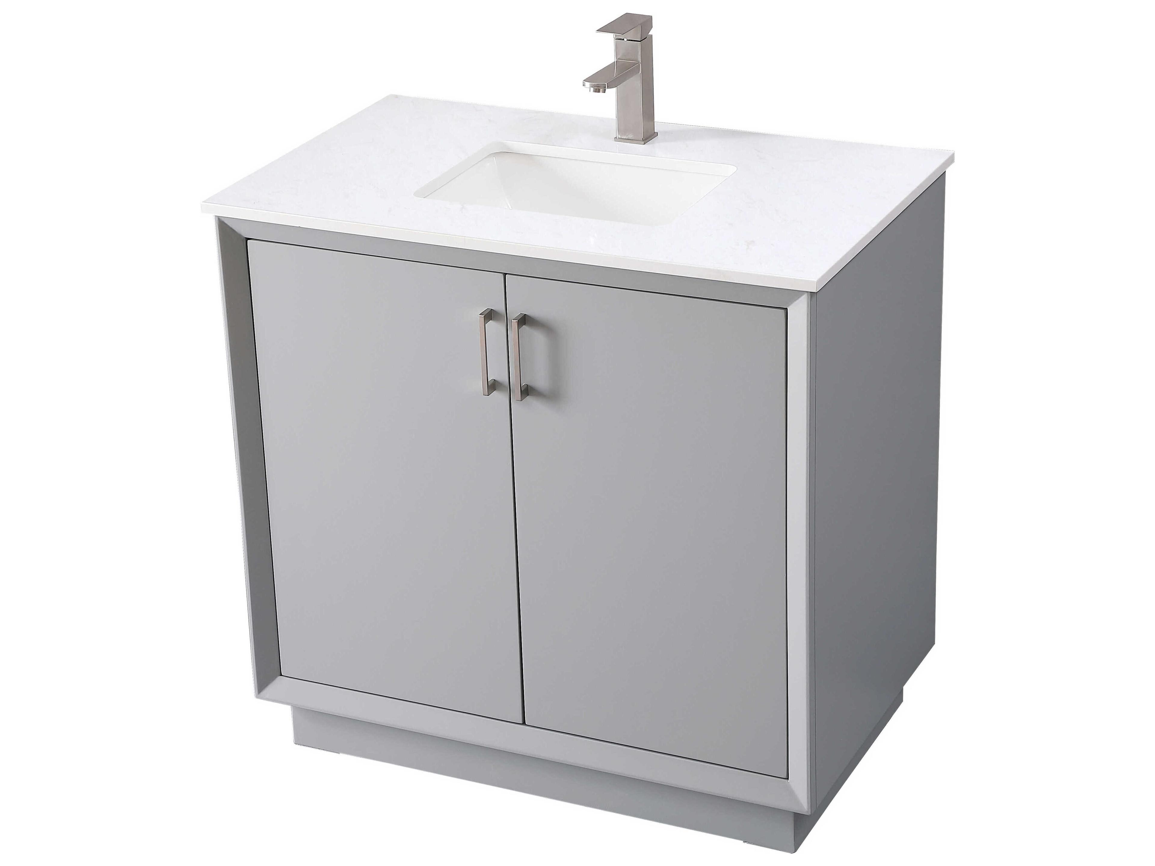 Elegant Lighting Hayes Grey Vanity