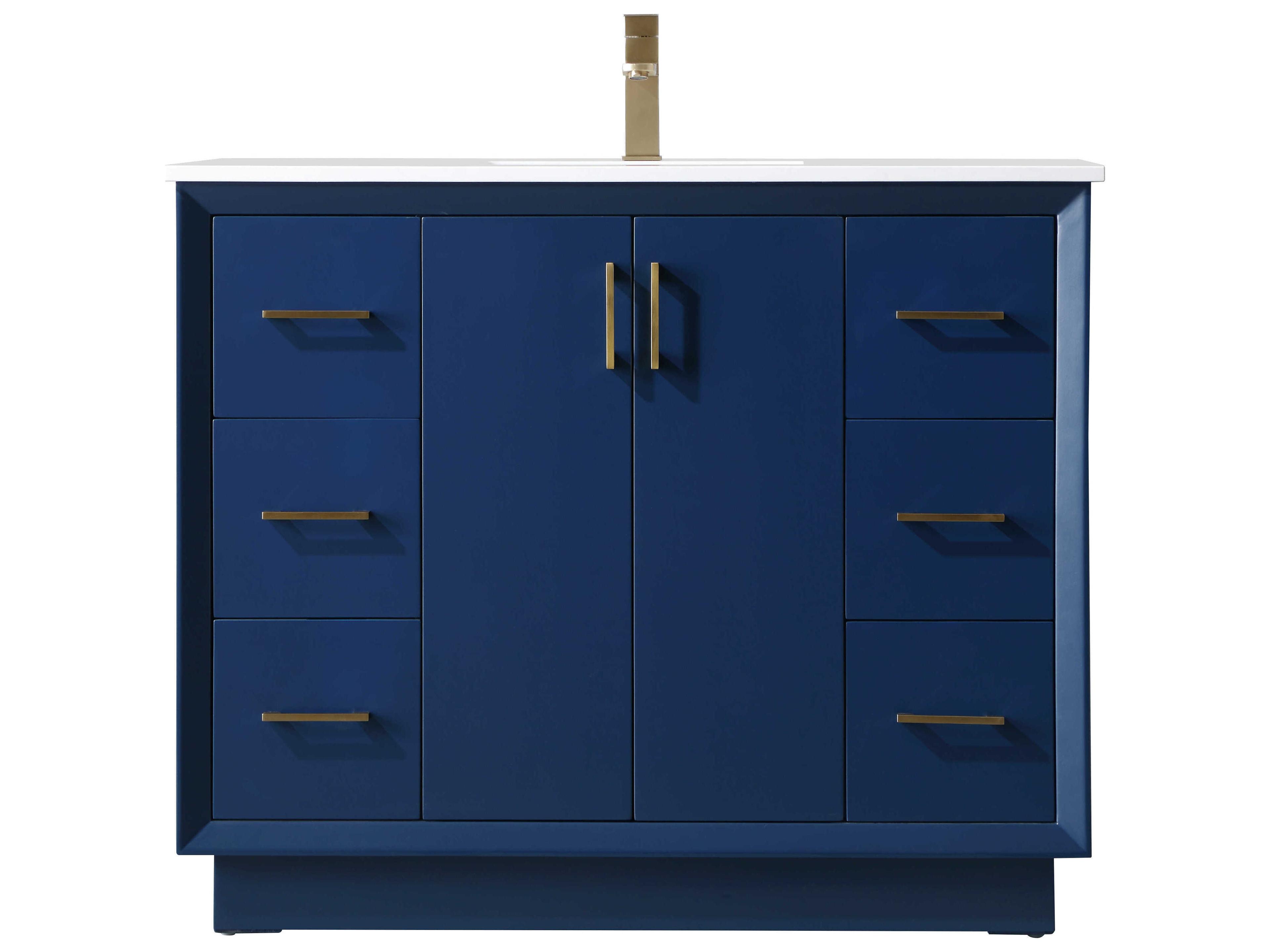 Elegant Lighting Hayes Blue Vanity
