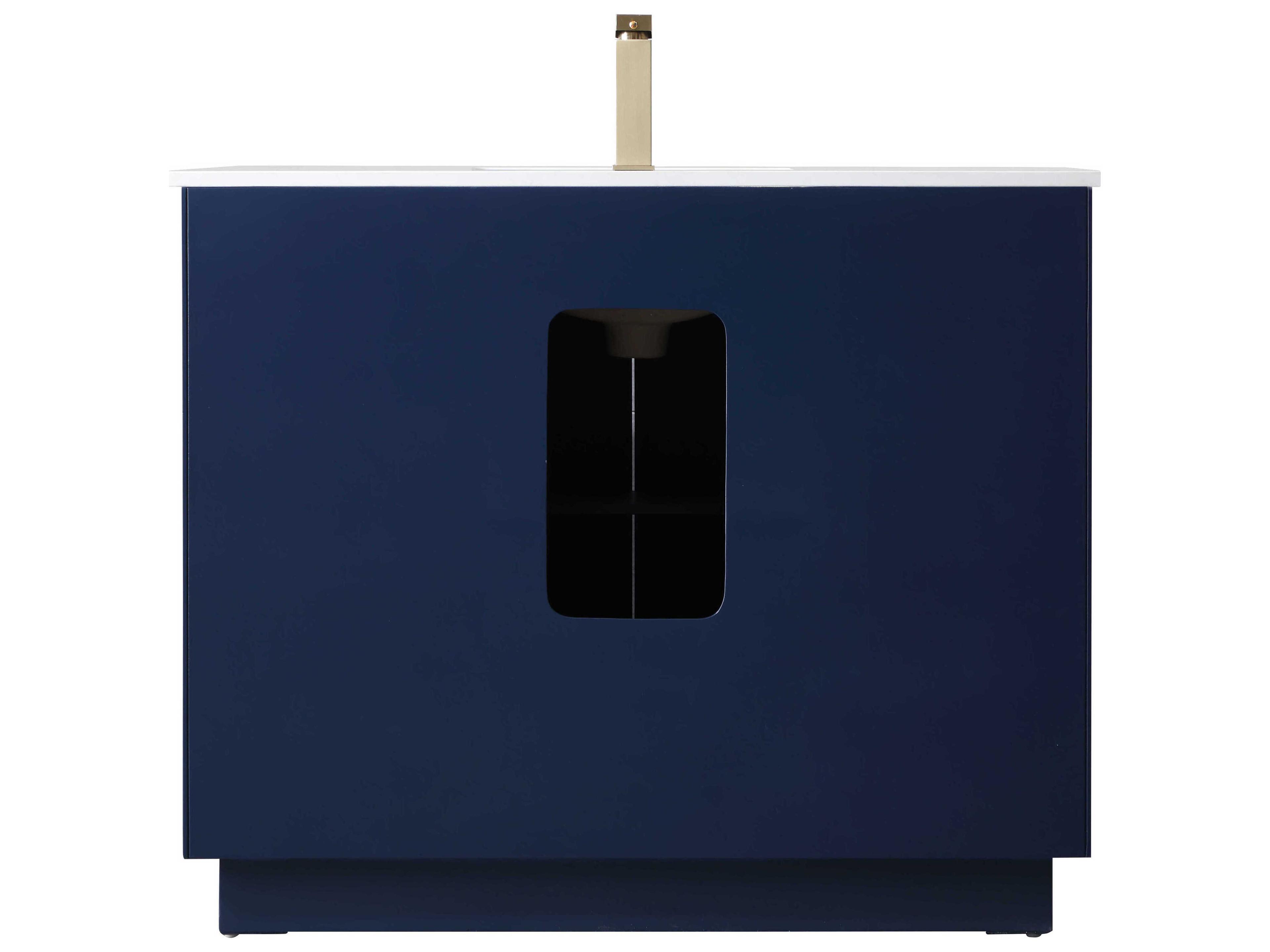 Elegant Lighting Hayes Blue Vanity