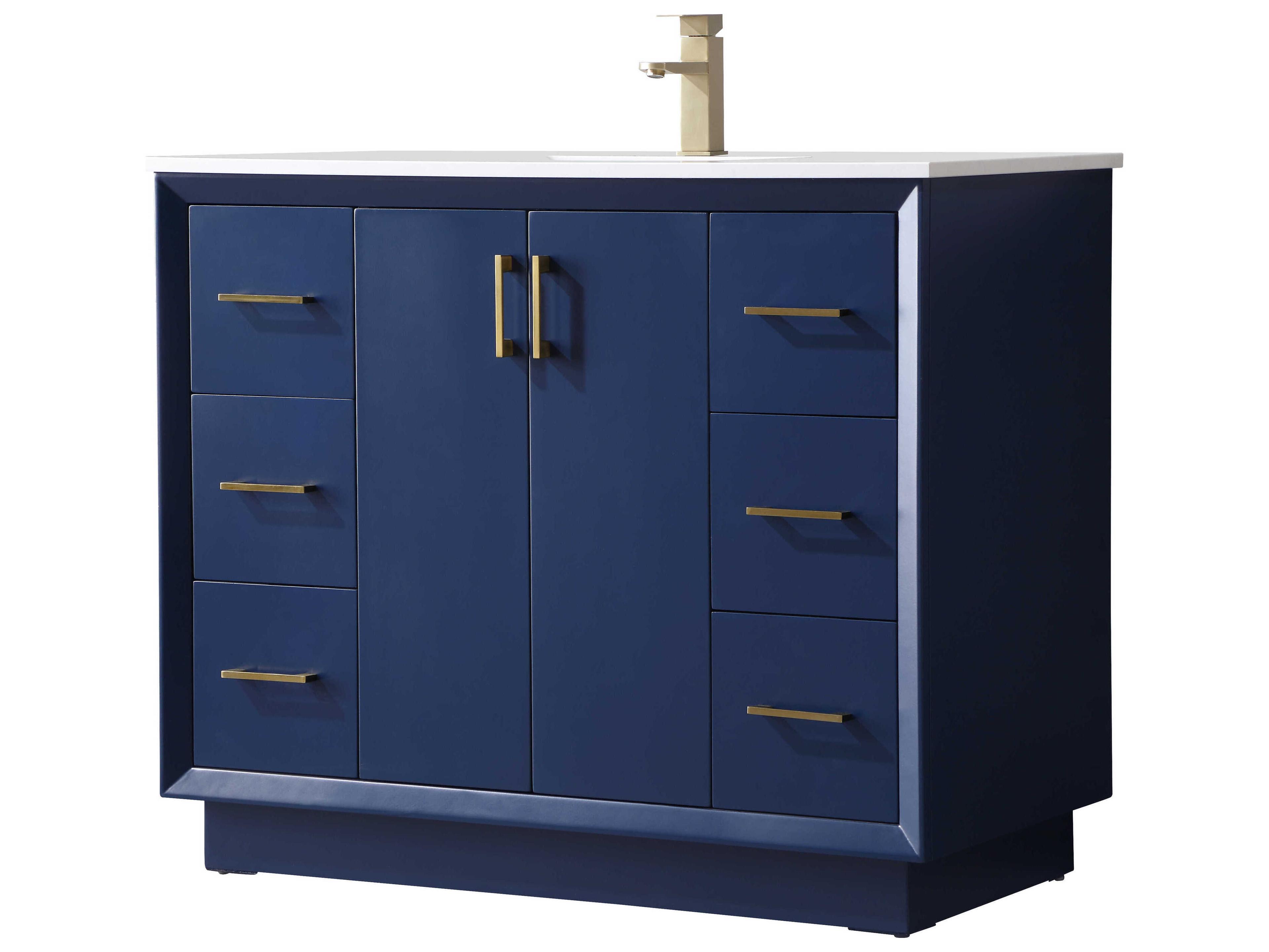 Elegant Lighting Hayes Blue Vanity