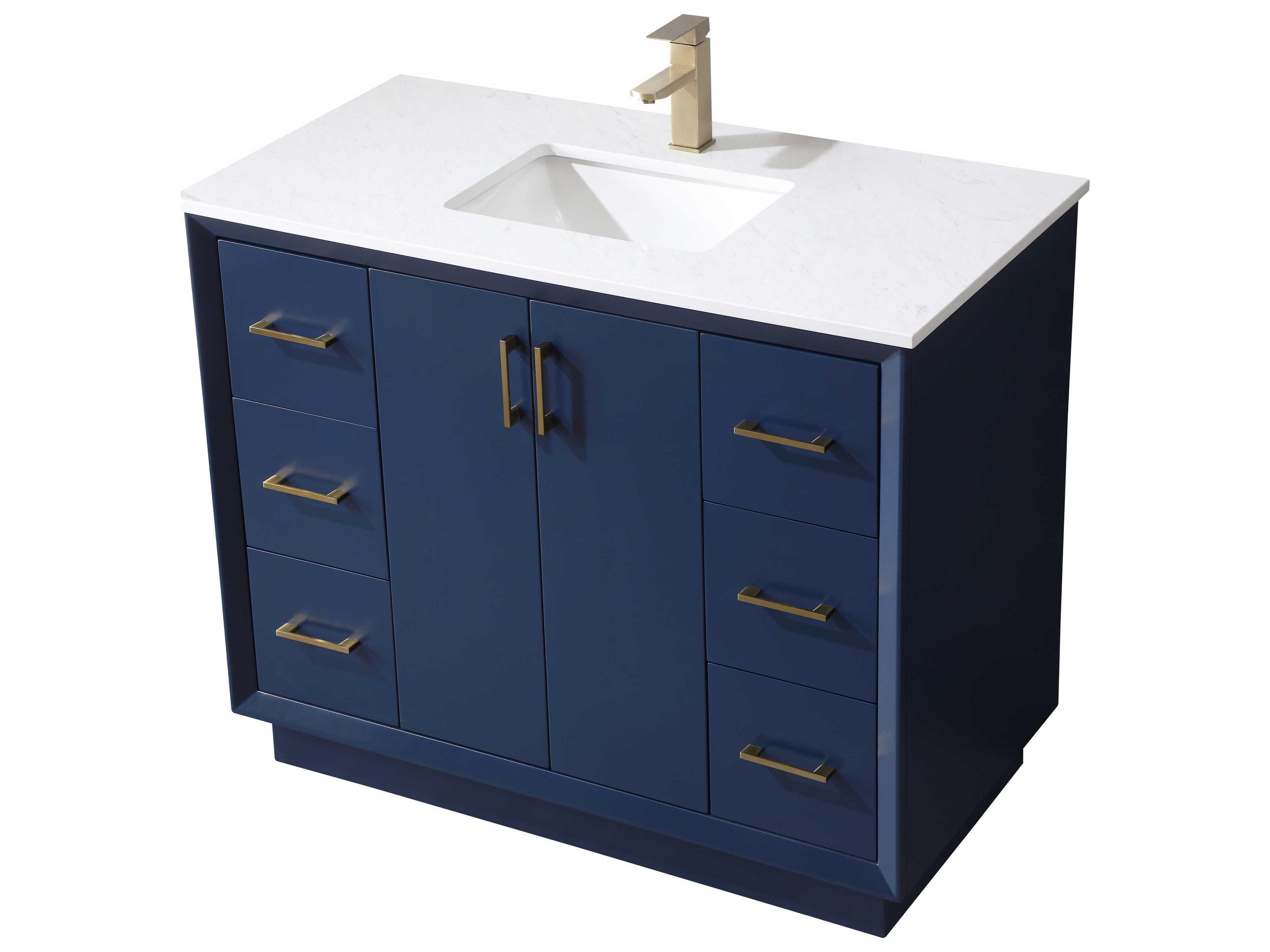 Elegant Lighting Hayes Blue Vanity