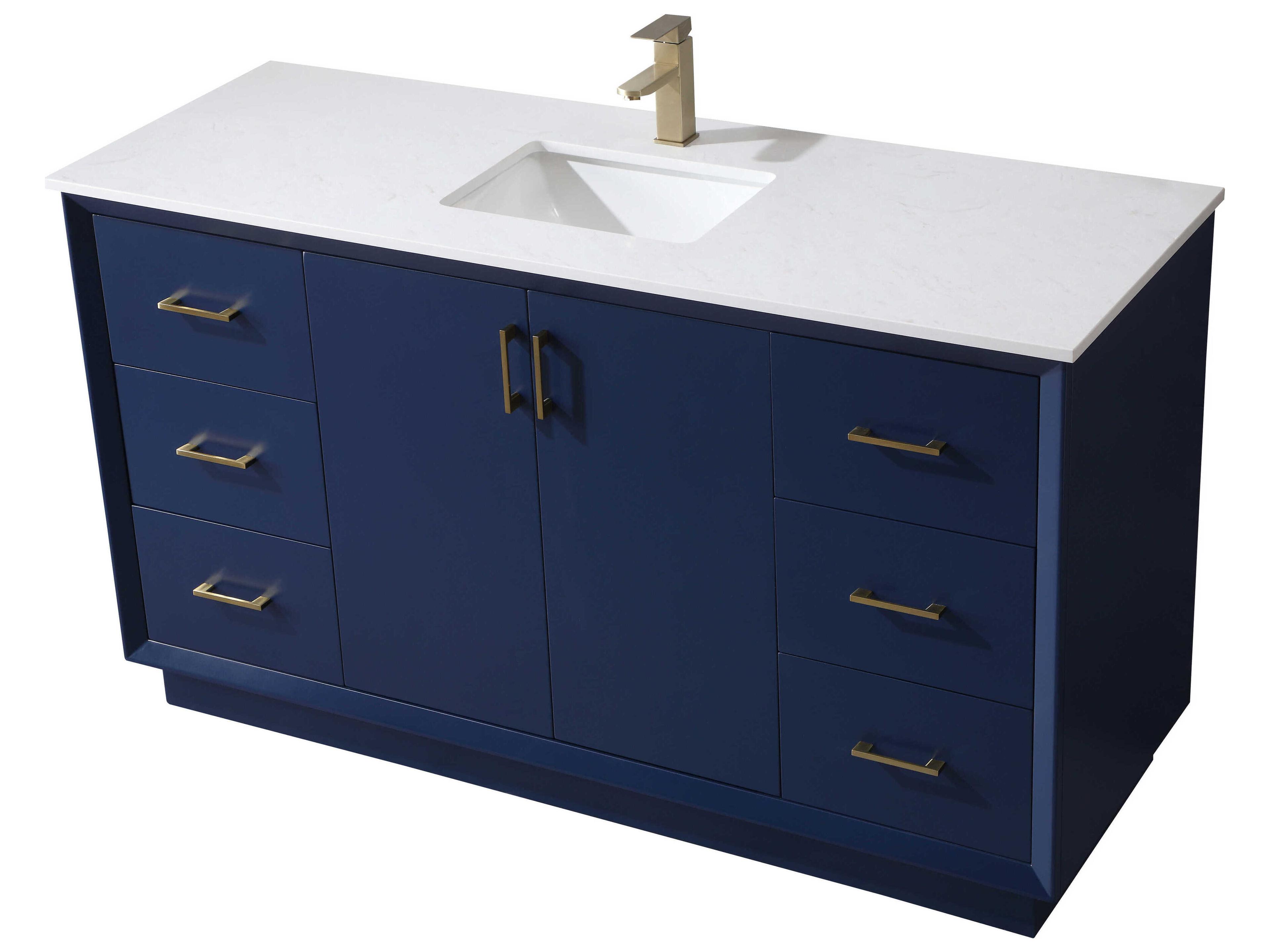 Elegant Lighting Hayes Blue Vanity