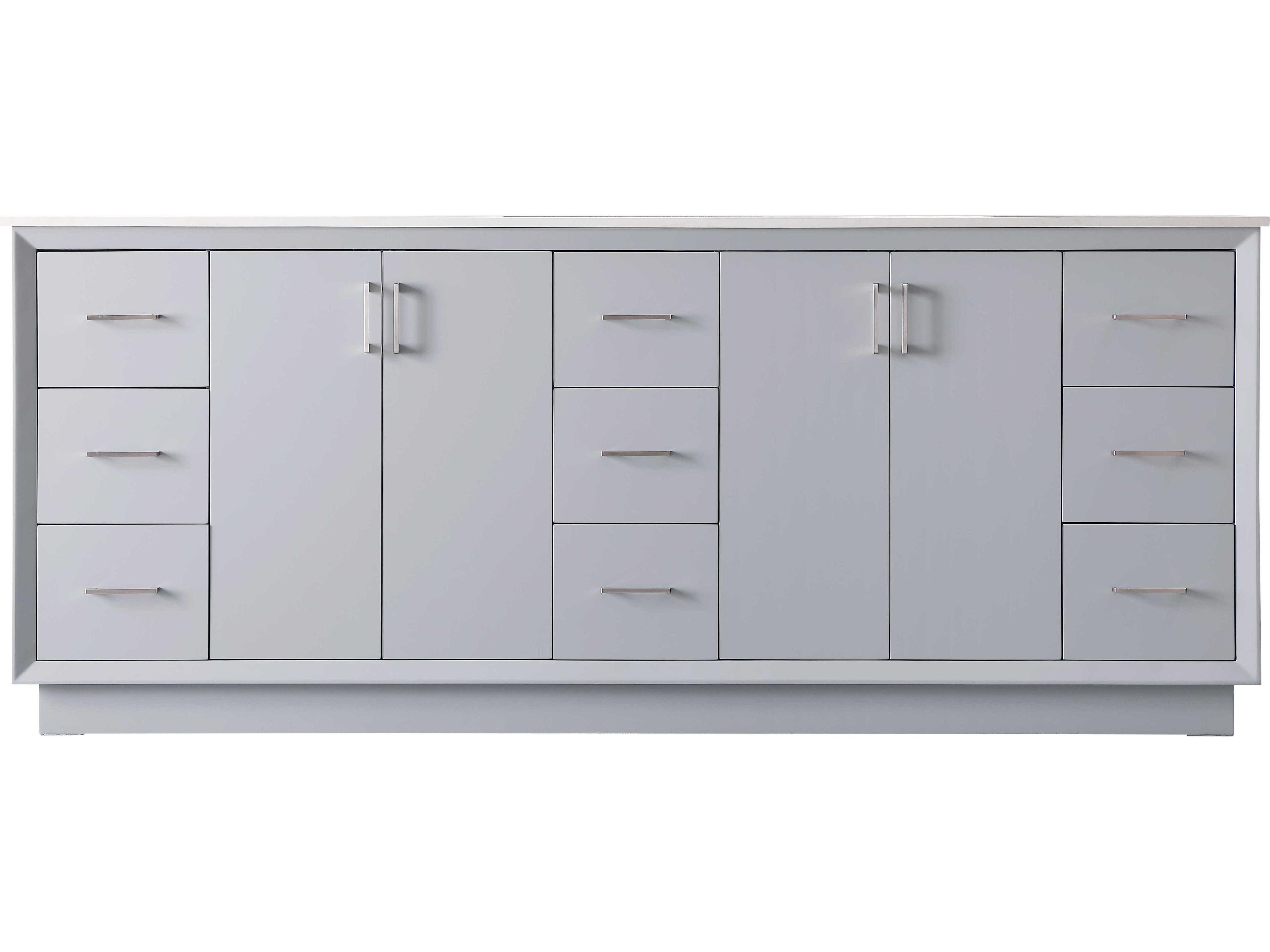 Elegant Lighting Hayes 84" Grey Vanity