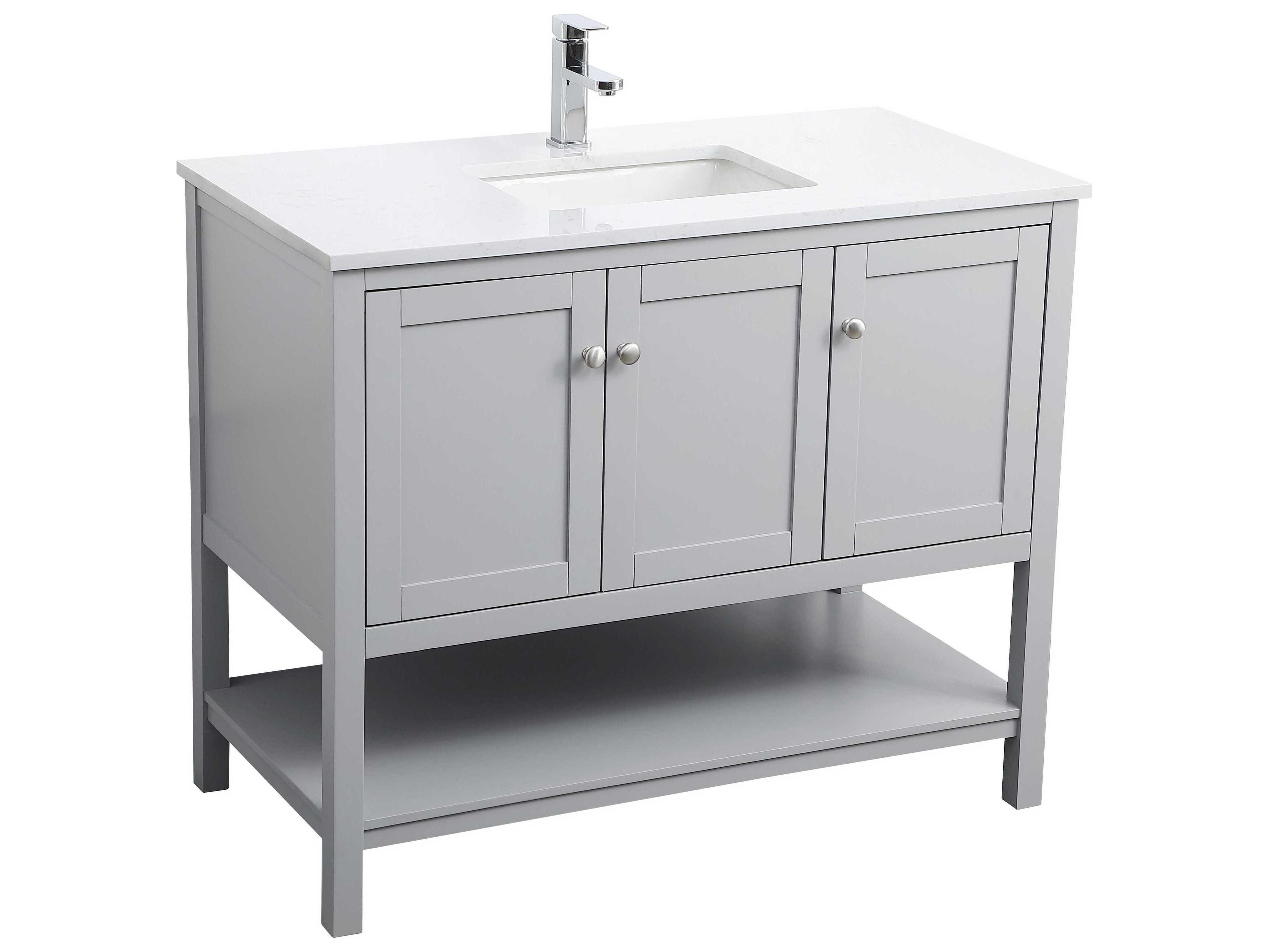Elegant Lighting Heath Grey Vanity