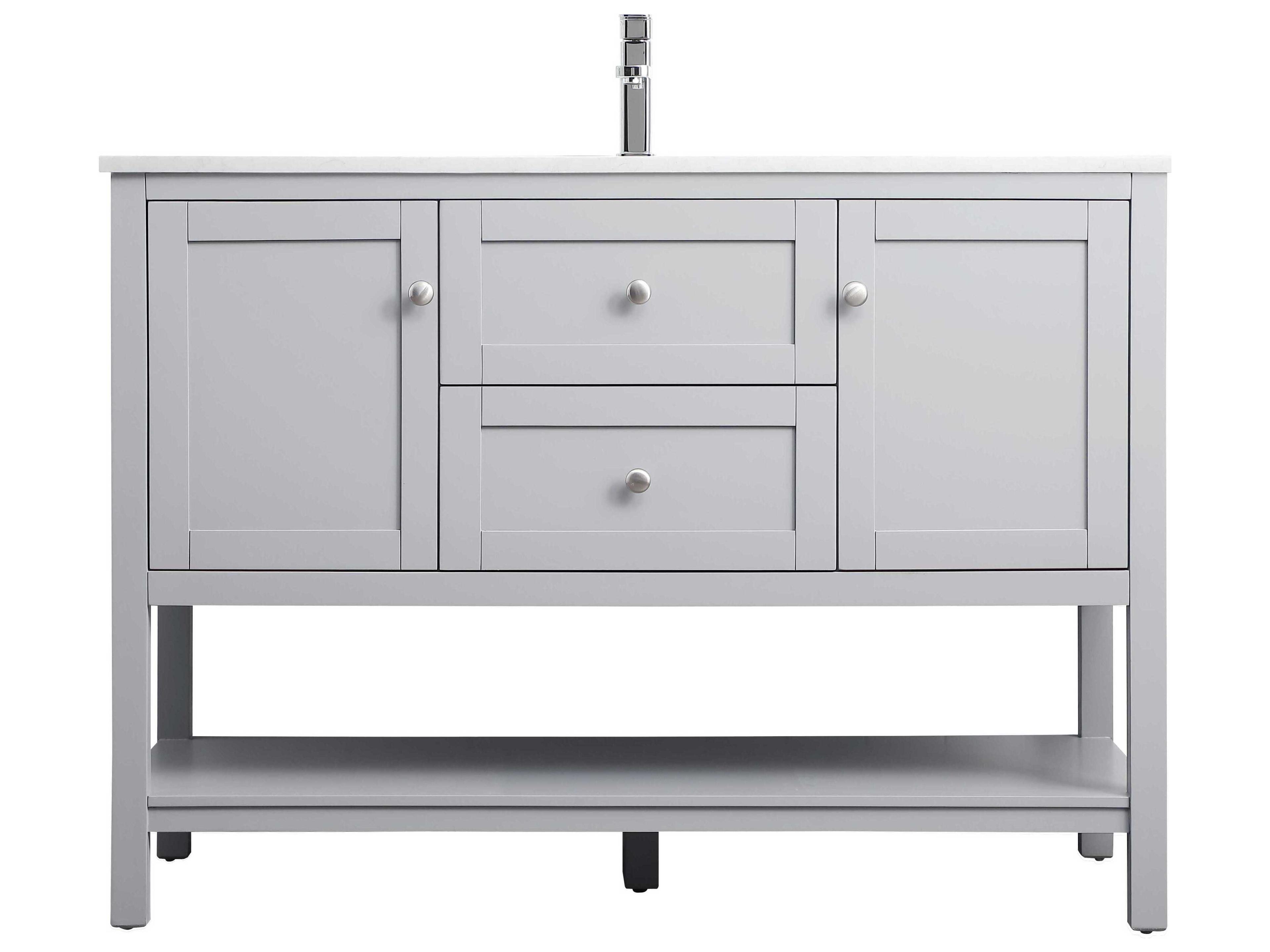 Elegant Lighting Heath Grey Vanity