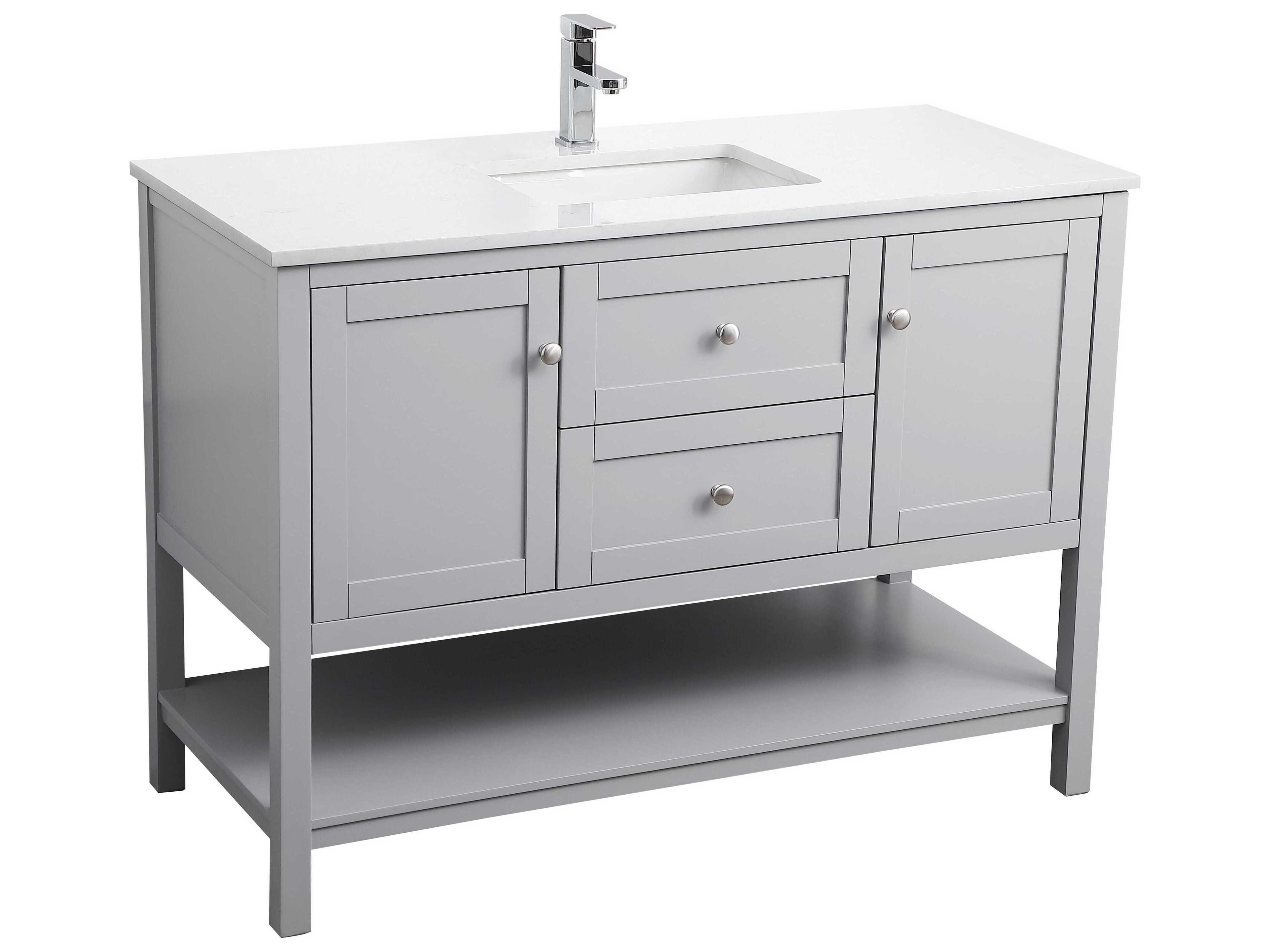 Elegant Lighting Heath Grey Vanity