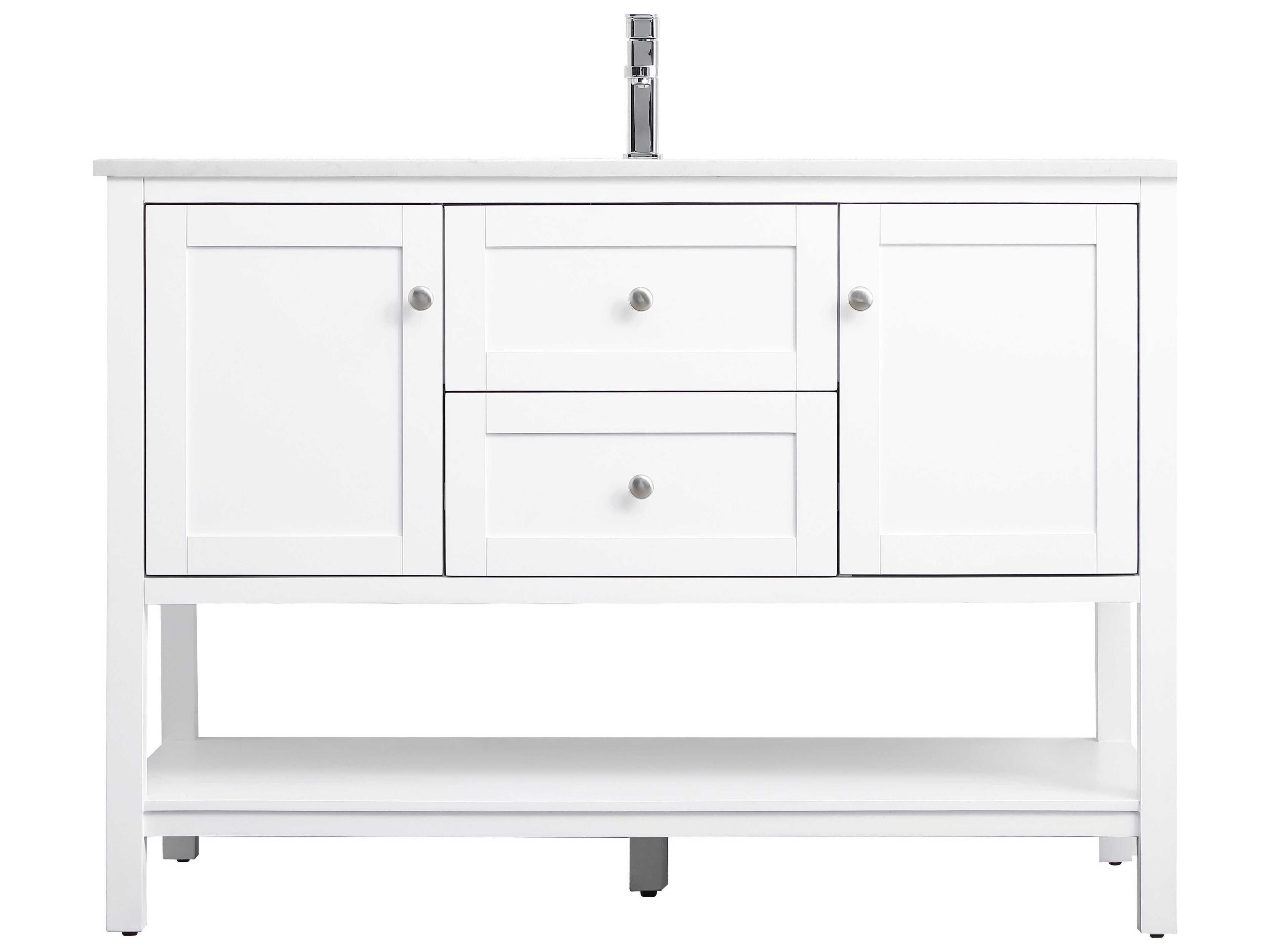 Elegant Lighting Heath White Vanity