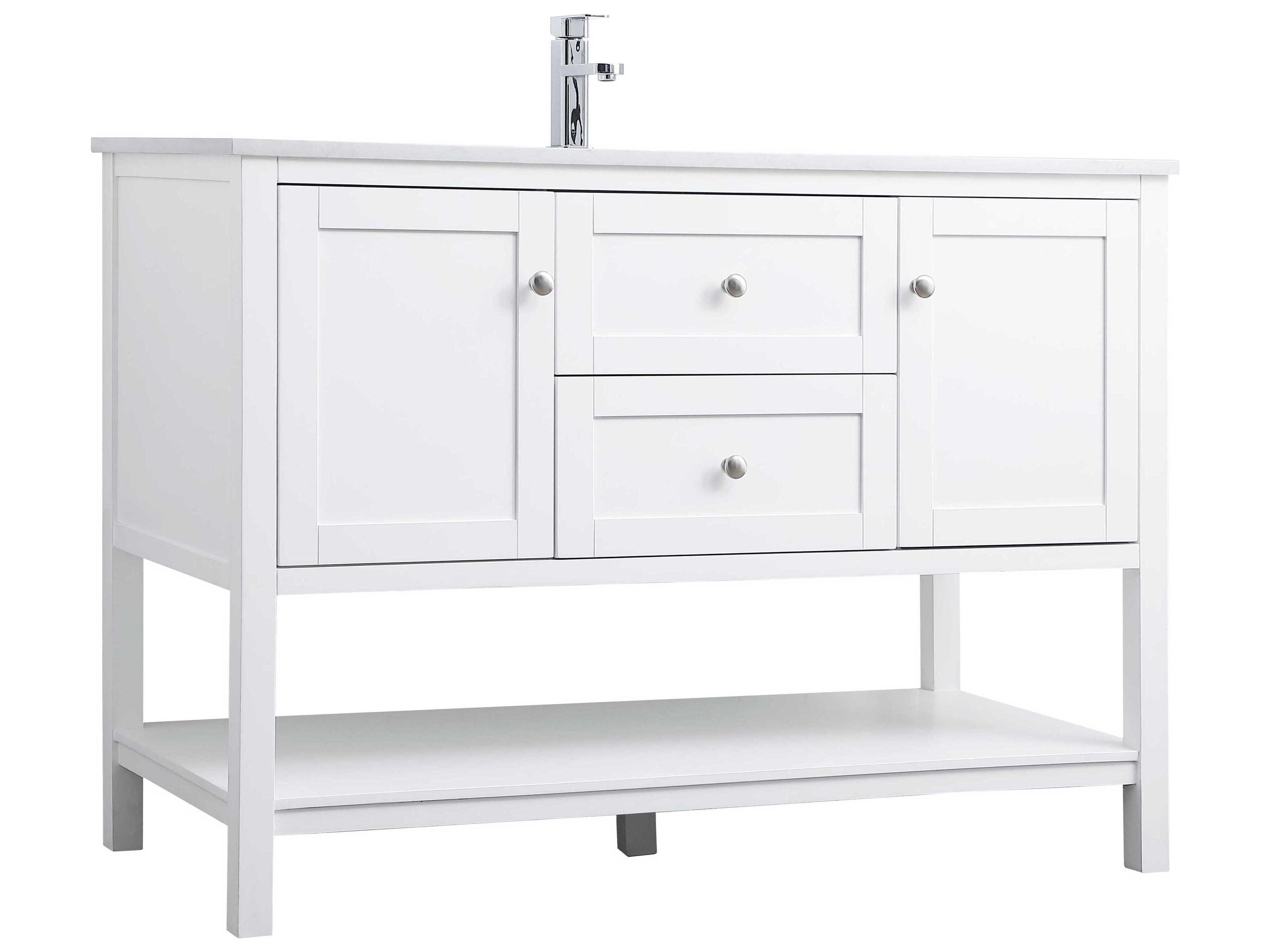Elegant Lighting Heath White Vanity