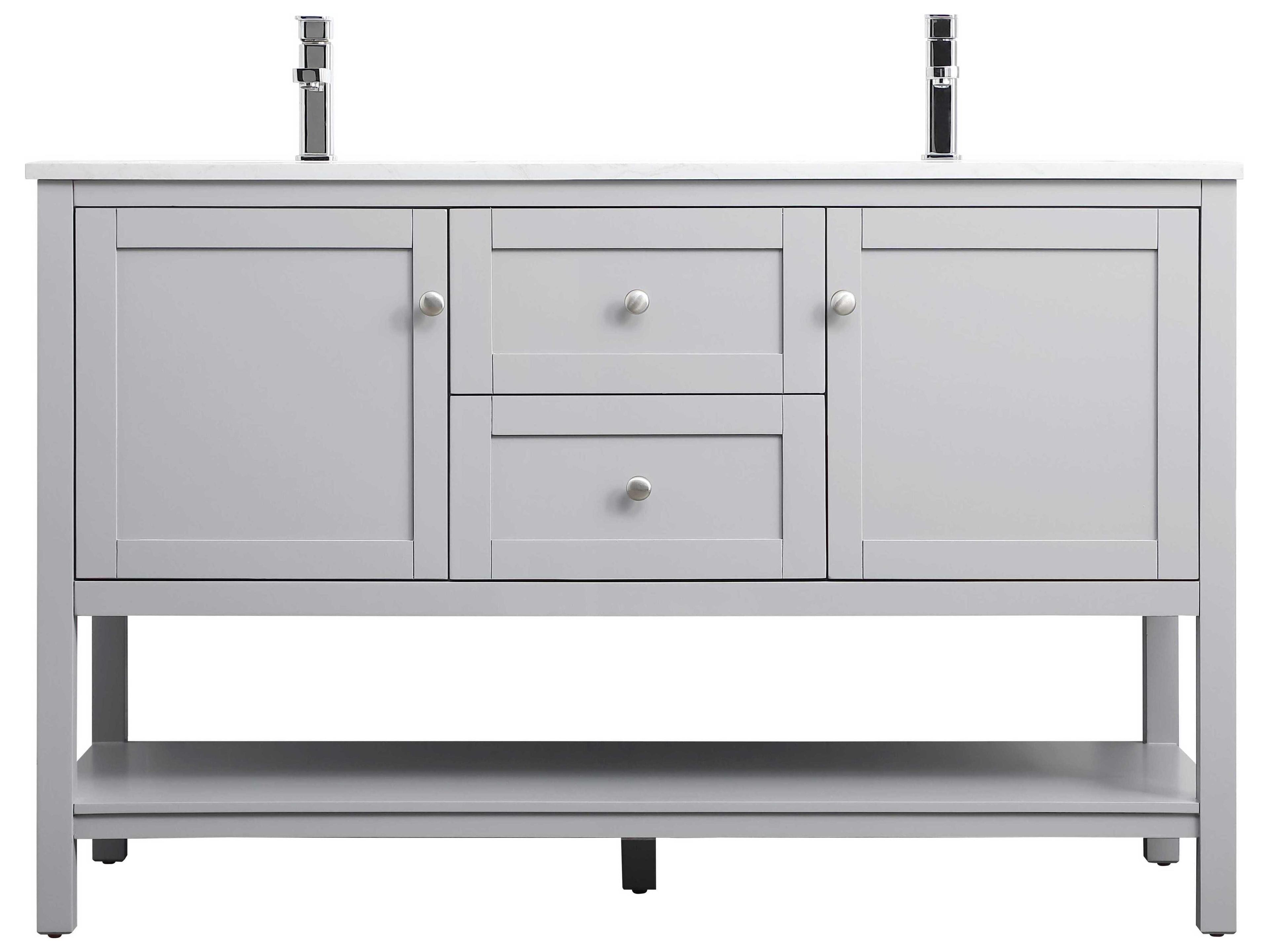 Elegant Lighting Heath Grey Vanity
