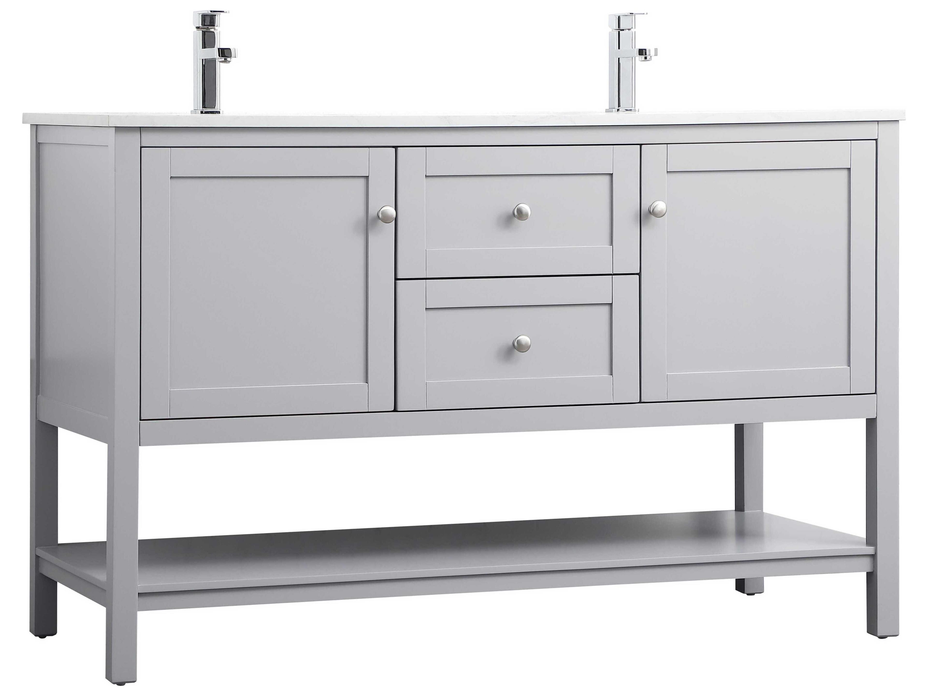 Elegant Lighting Heath Grey Vanity