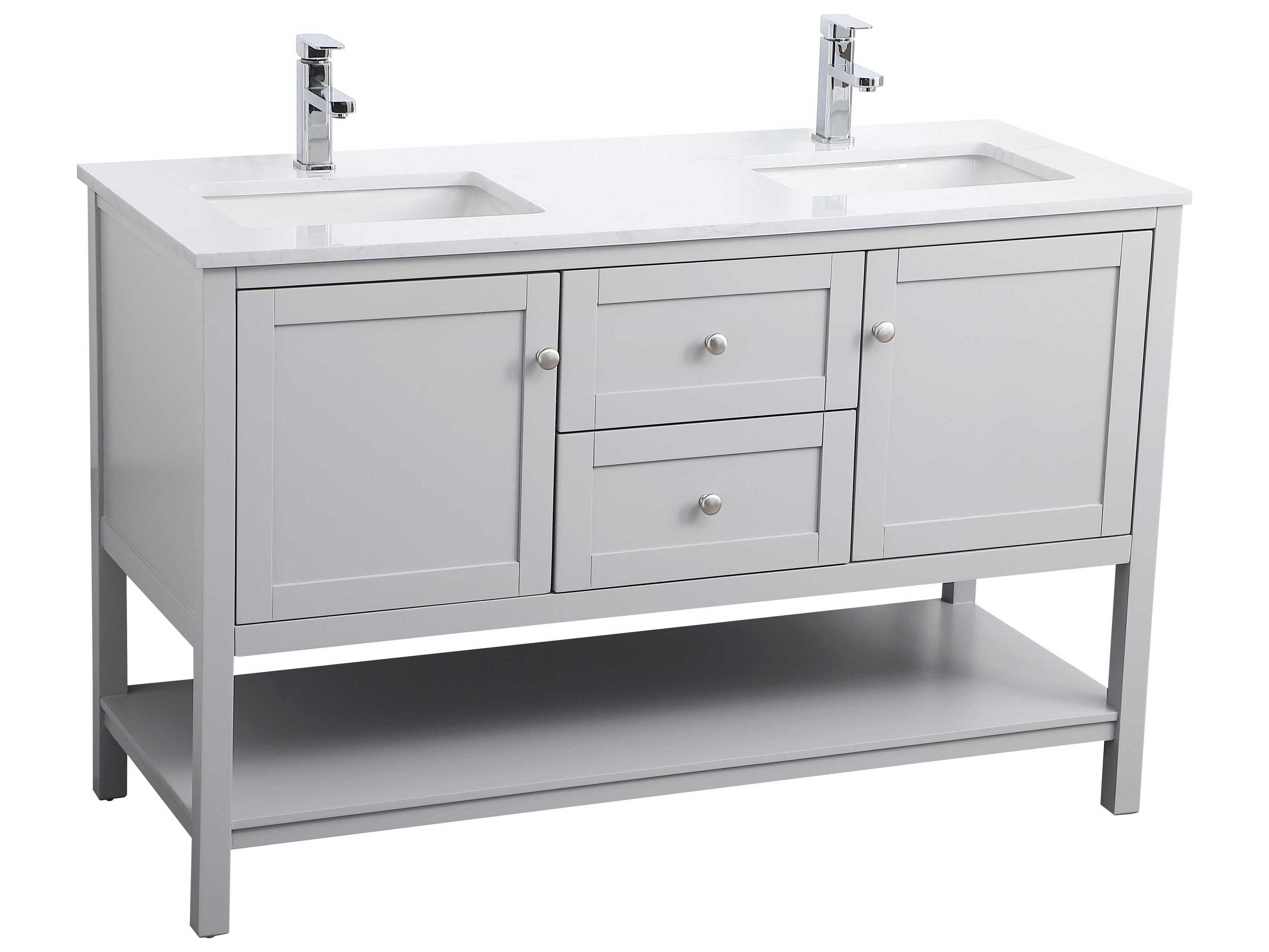 Elegant Lighting Heath Grey Vanity