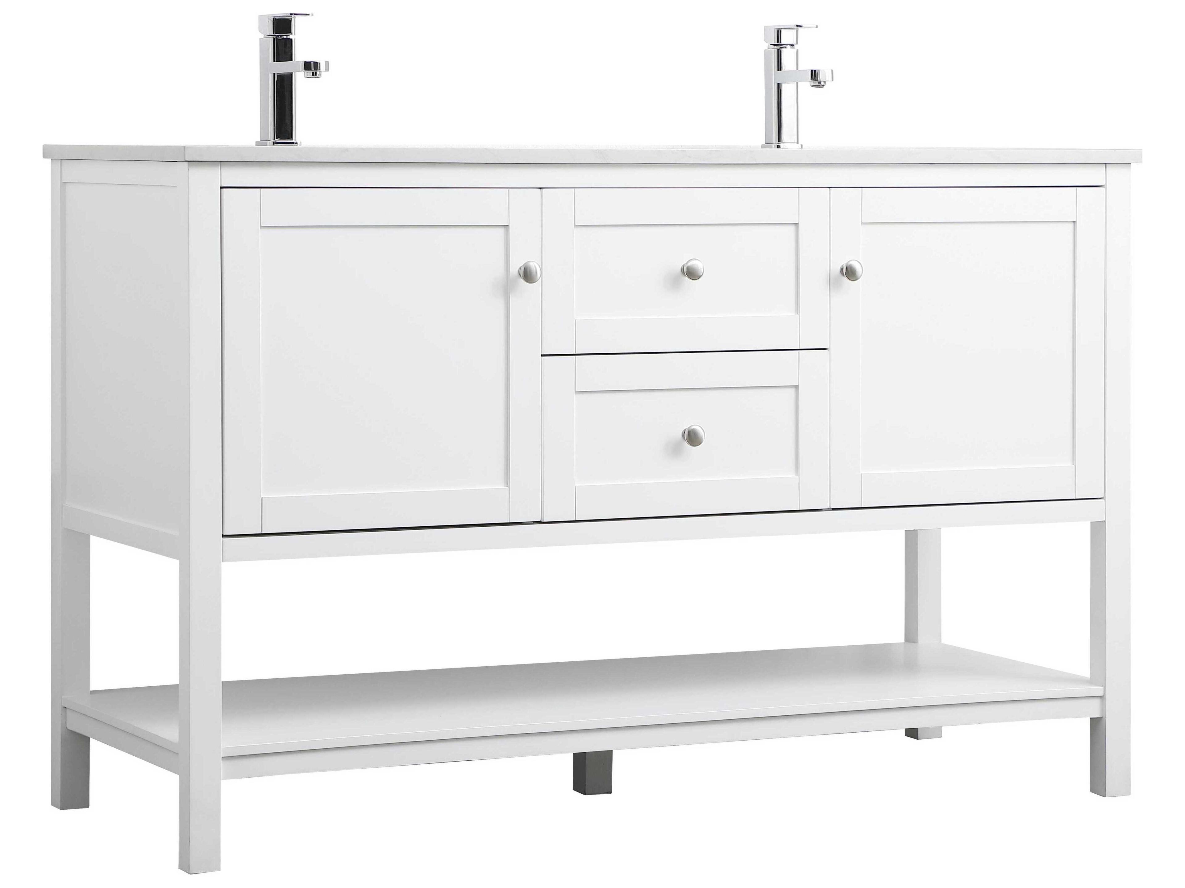 Elegant Lighting Heath White Vanity