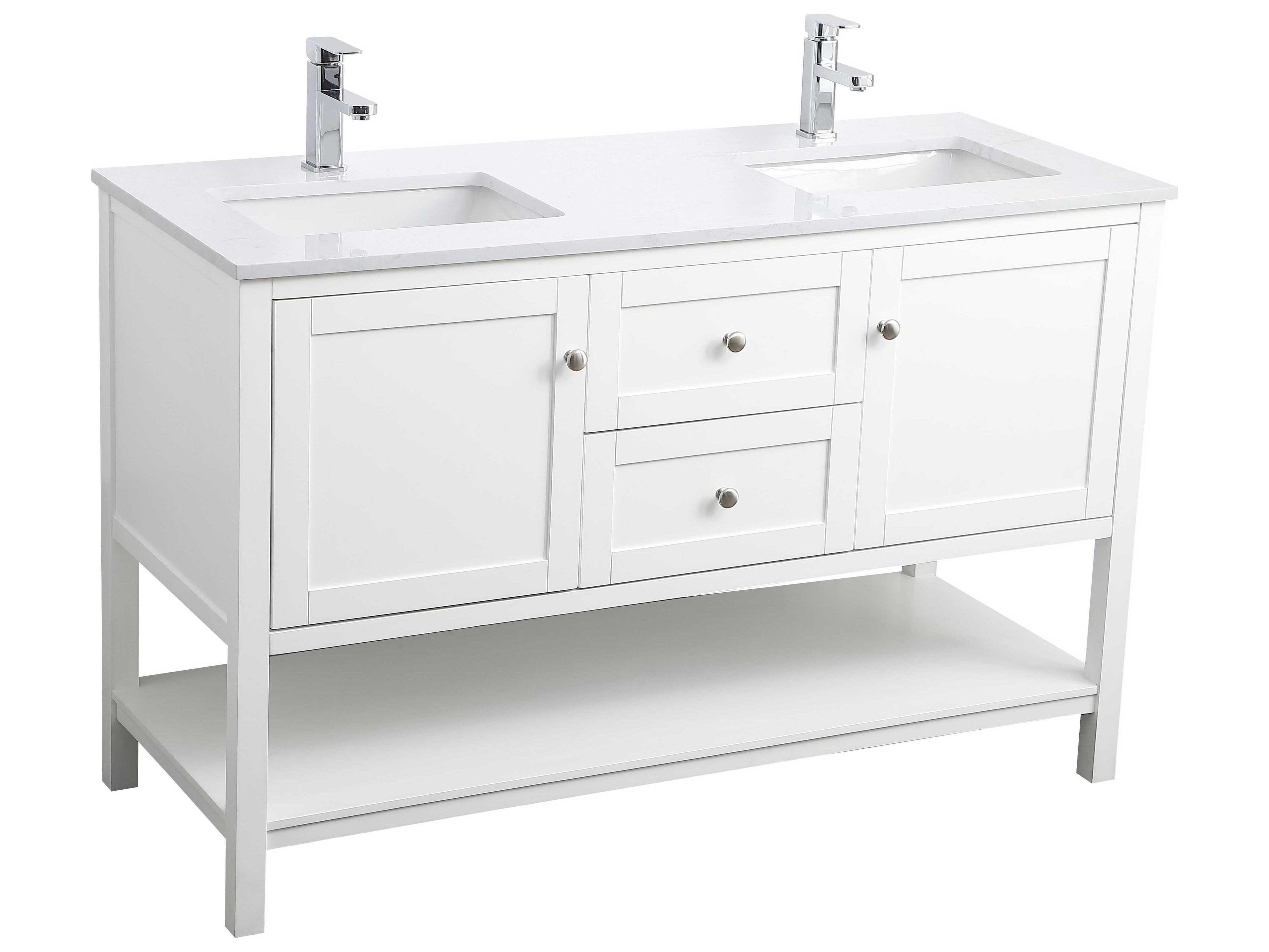 Elegant Lighting Heath White Vanity