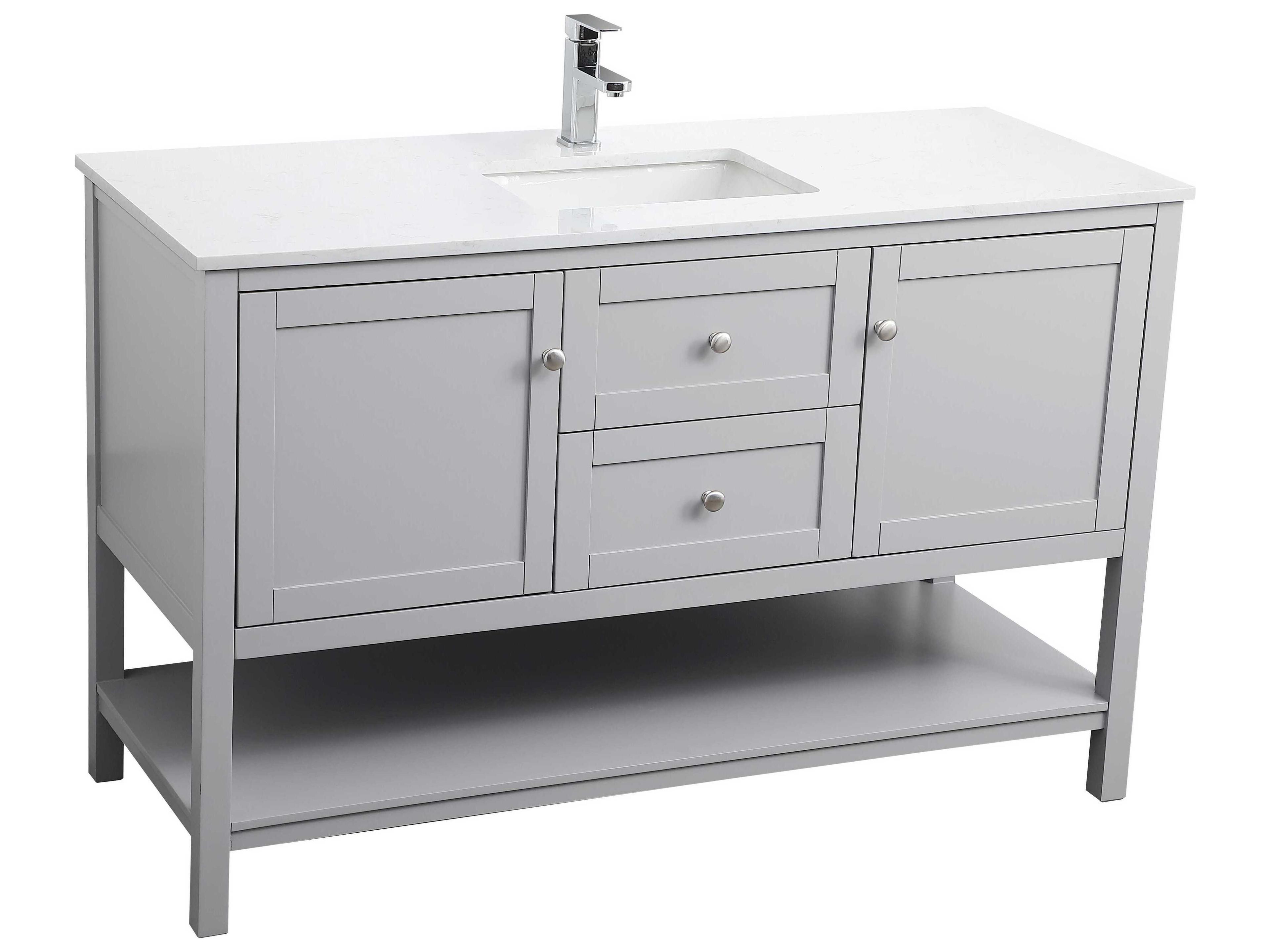 Elegant Lighting Heath Grey Vanity