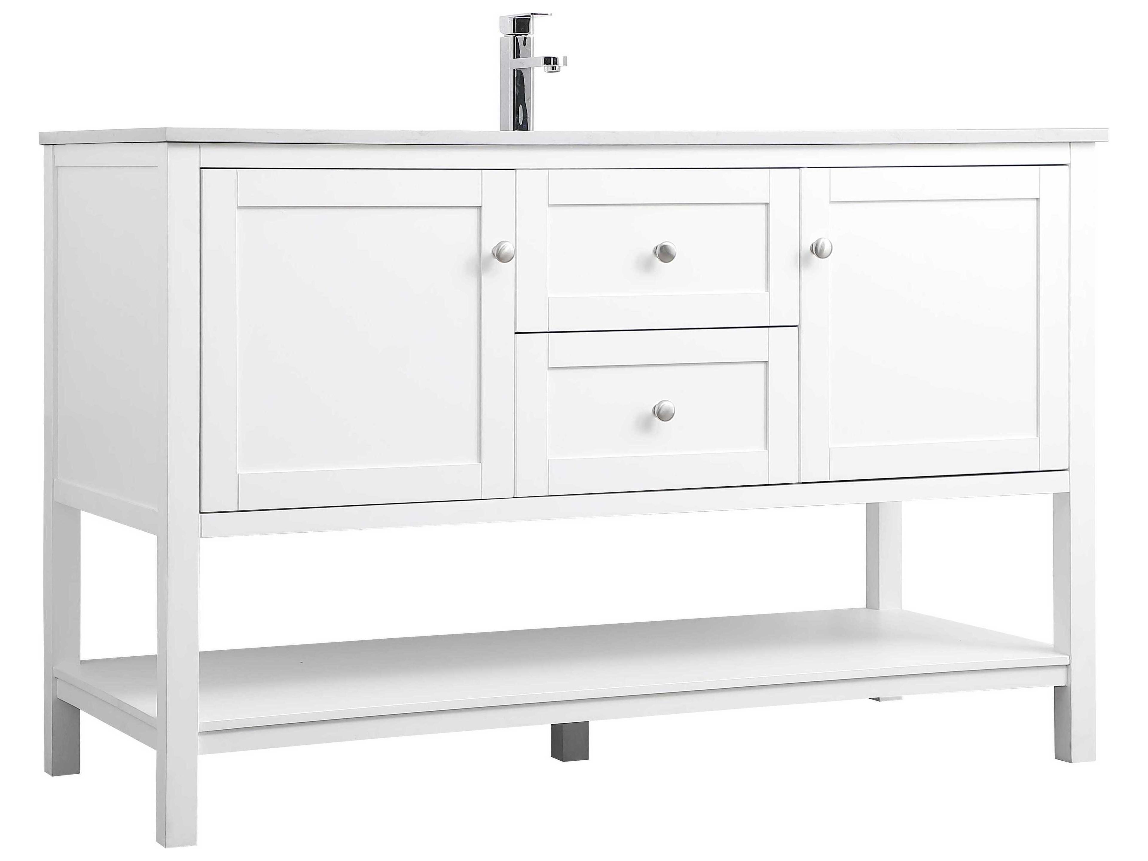 Elegant Lighting Heath White Vanity