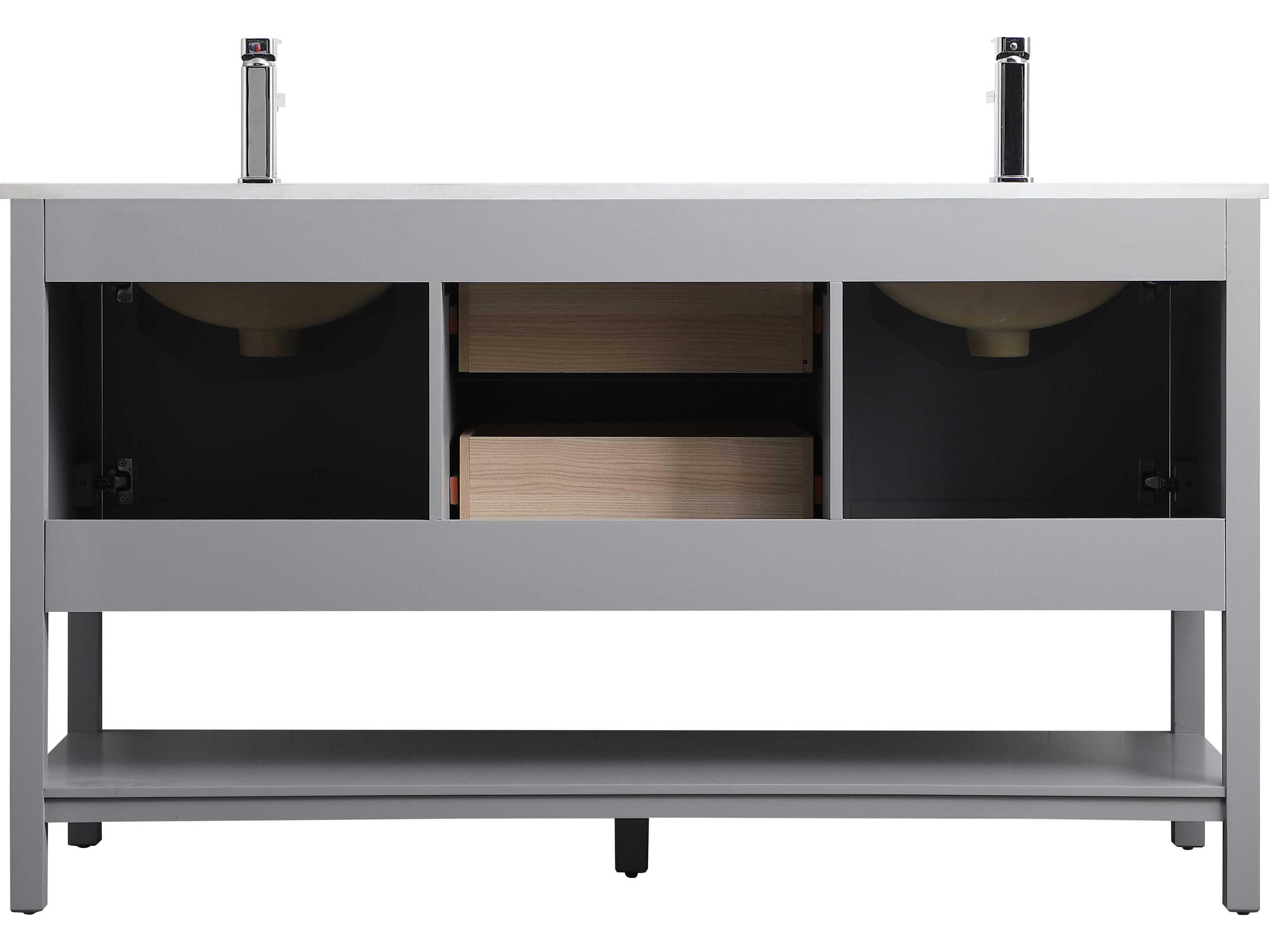 Elegant Lighting Heath Grey Vanity