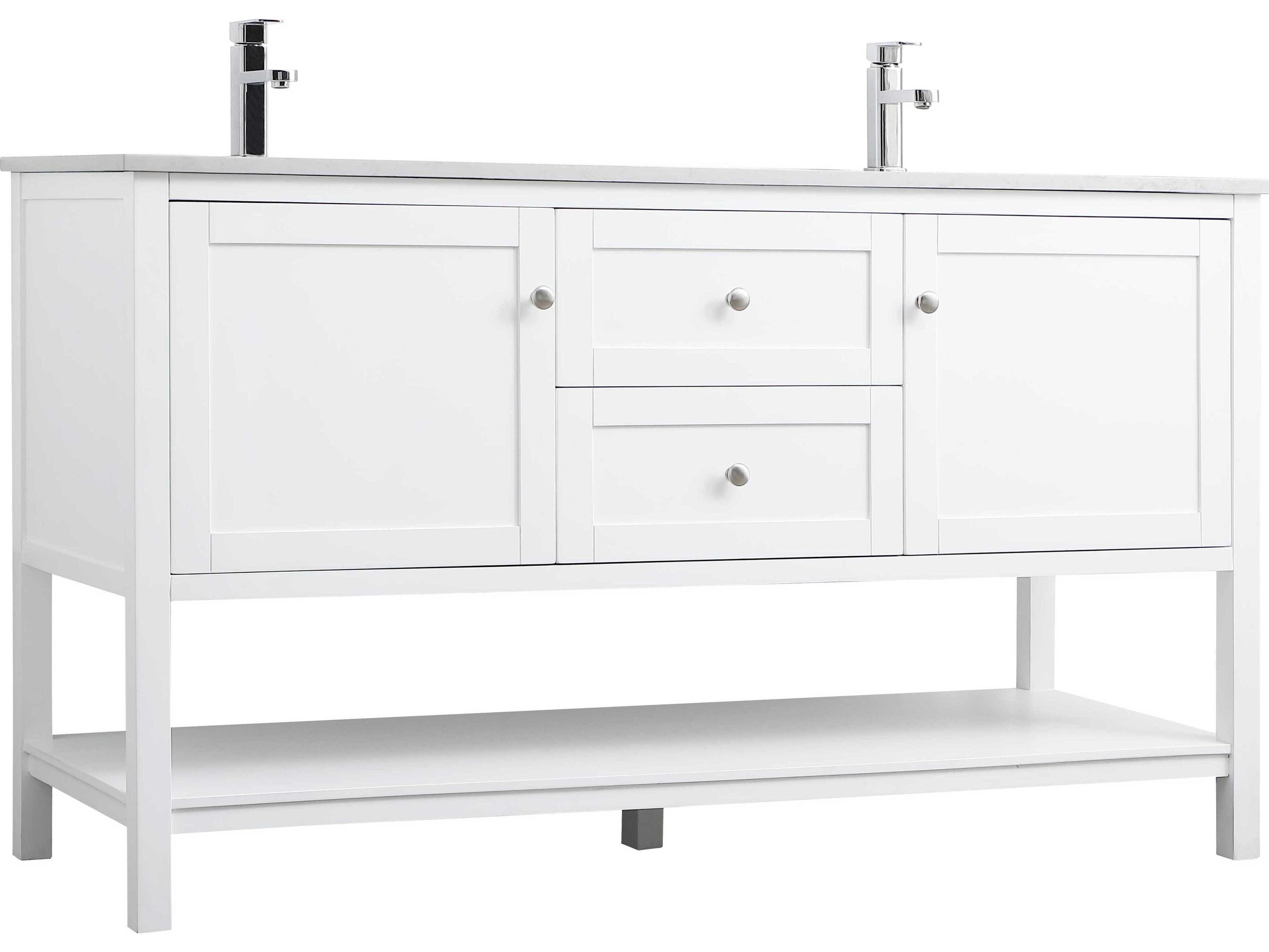 Elegant Lighting Heath White Vanity