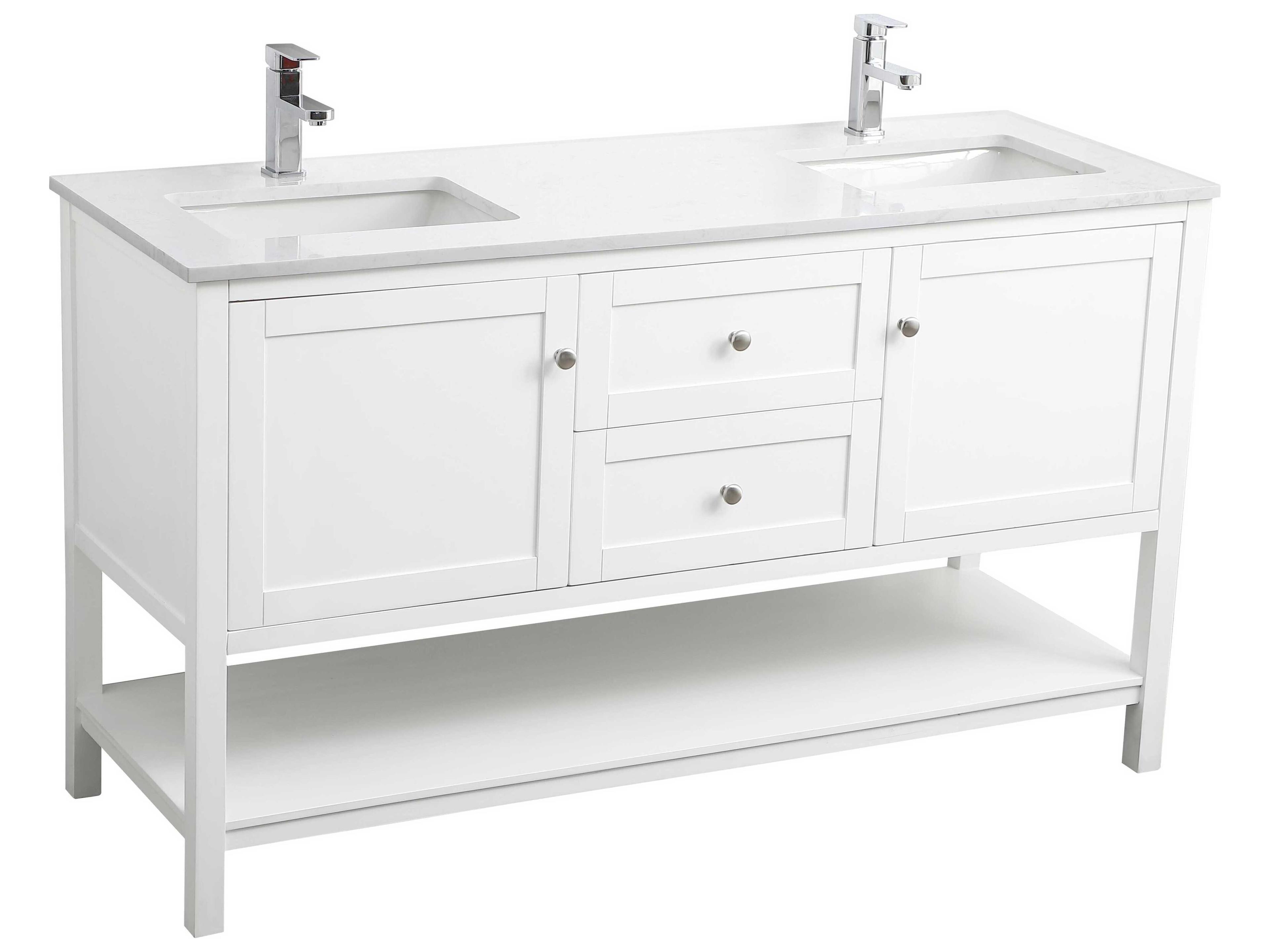 Elegant Lighting Heath White Vanity