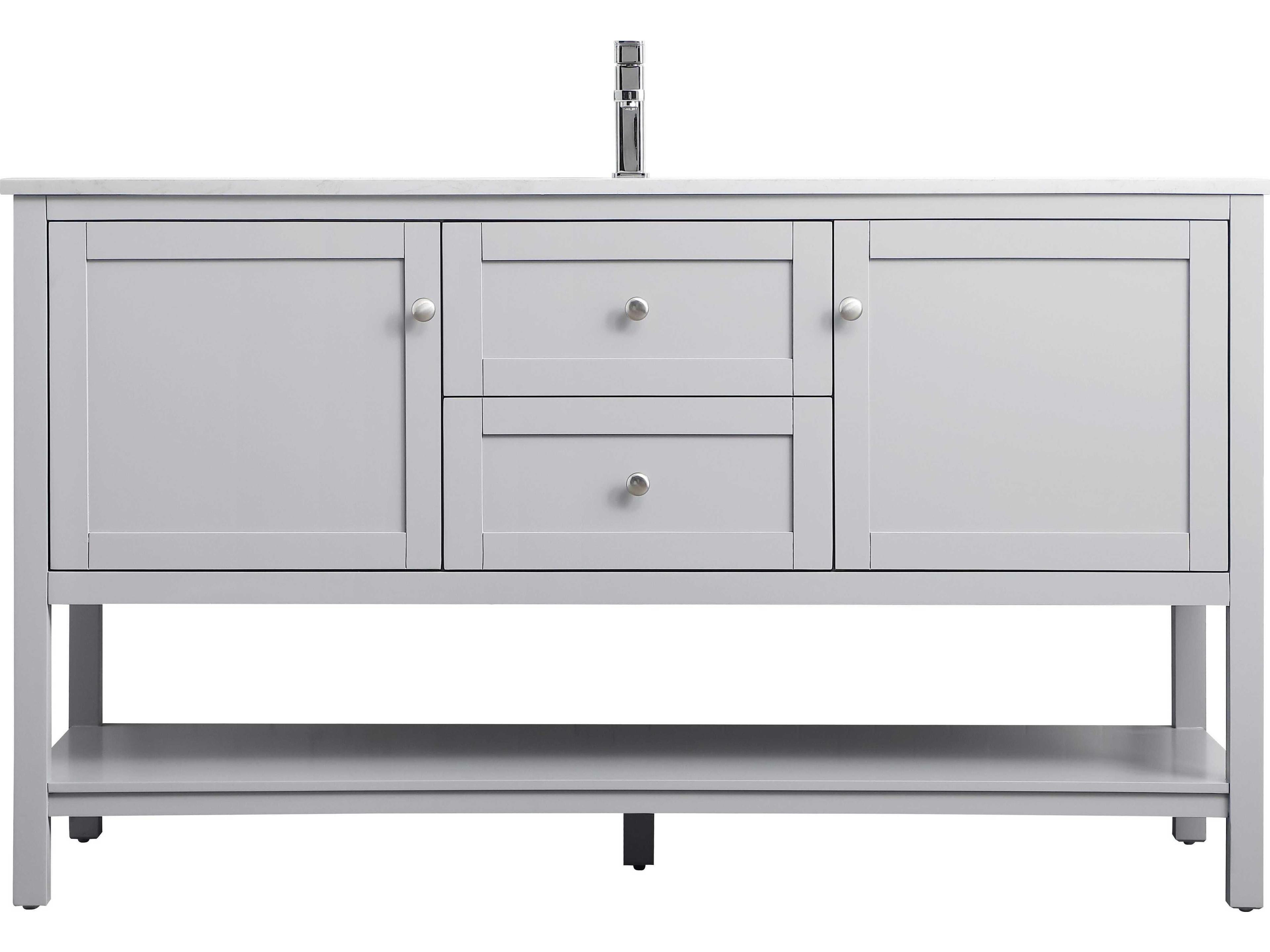 Elegant Lighting Heath Grey Vanity