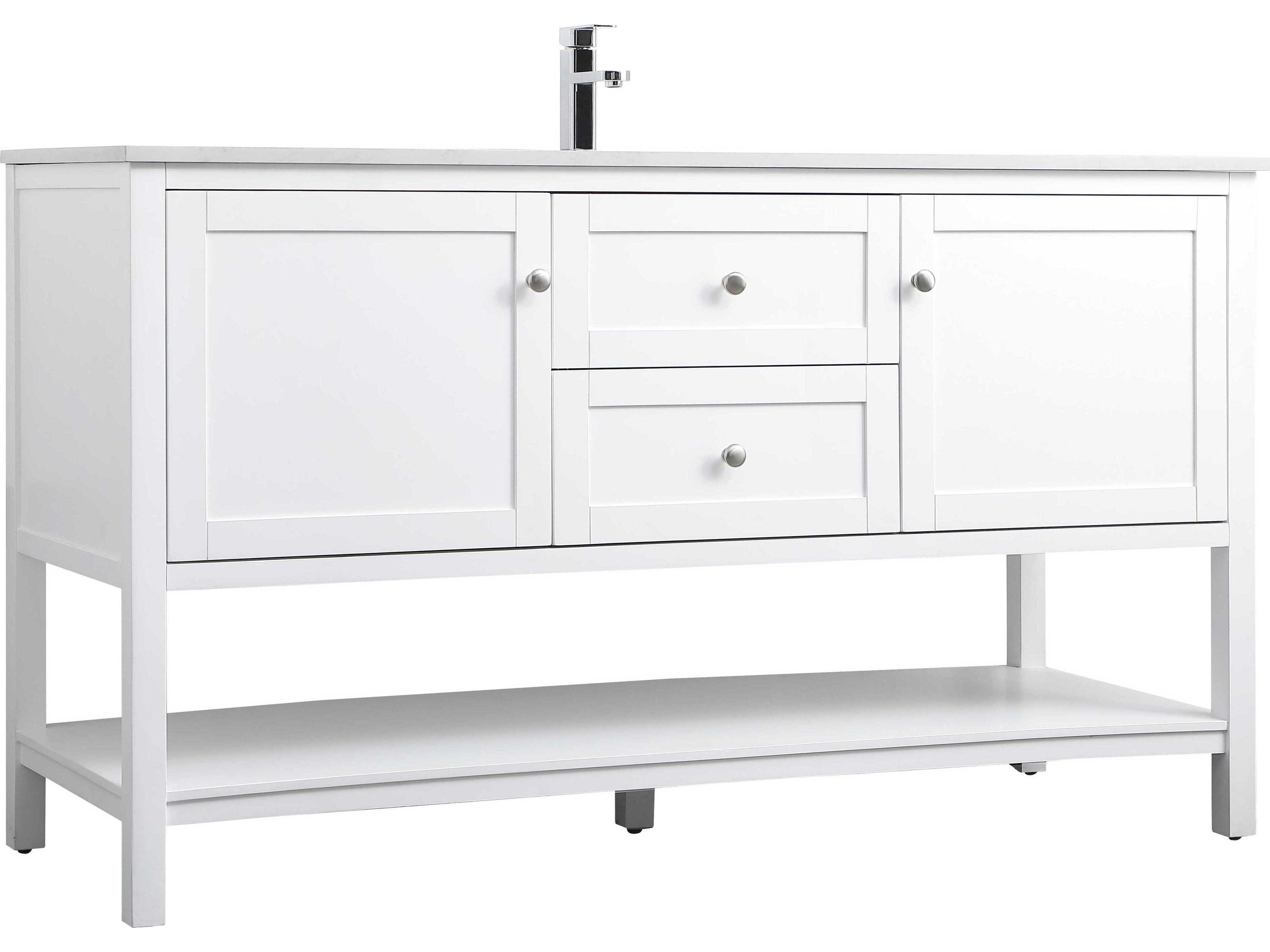 Elegant Lighting Heath White Vanity