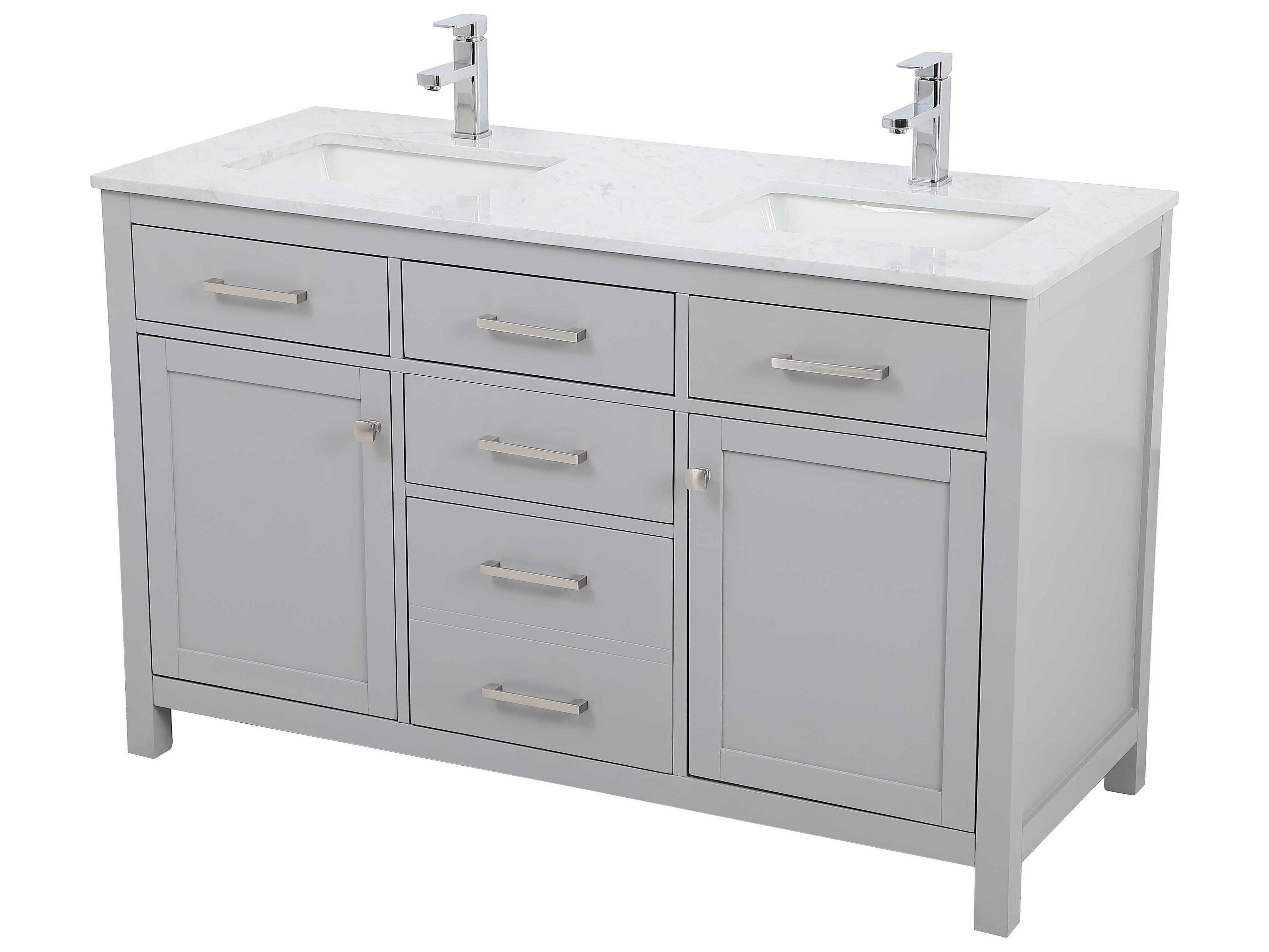 Elegant Lighting Lewis Grey Vanity
