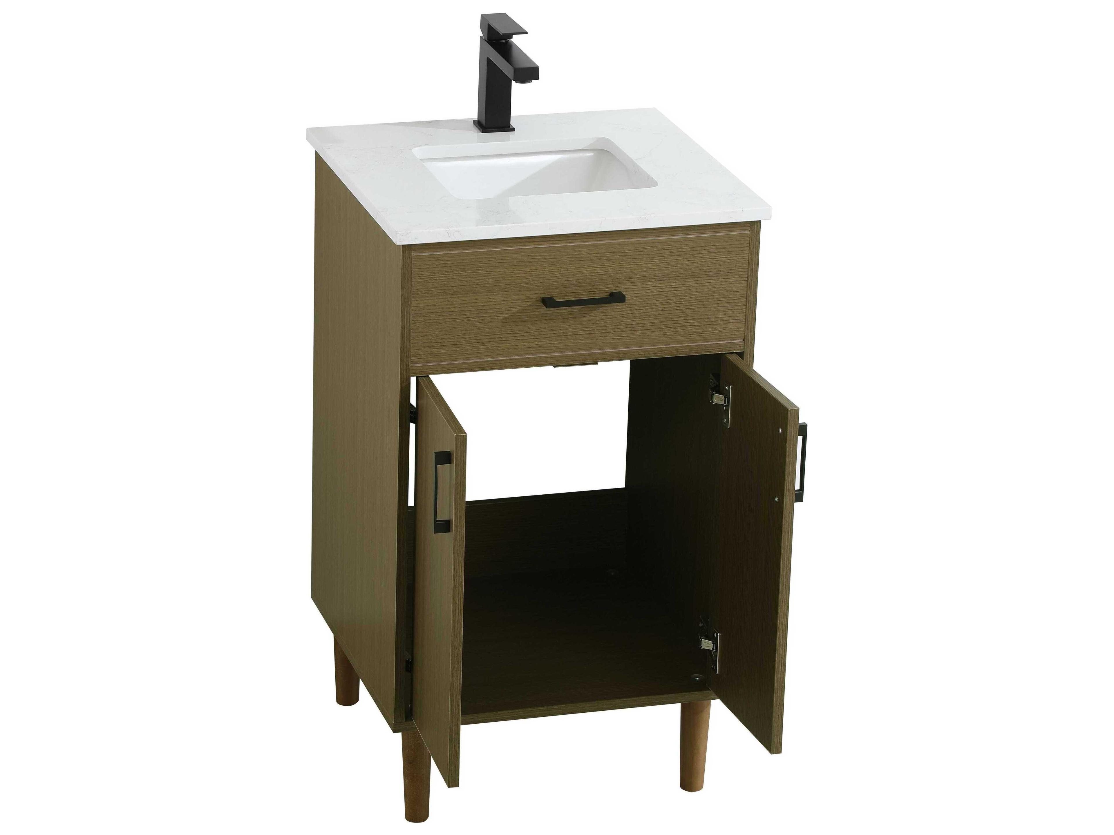 Elegant Lighting Chandler Chestnut Brown 20" Vanity