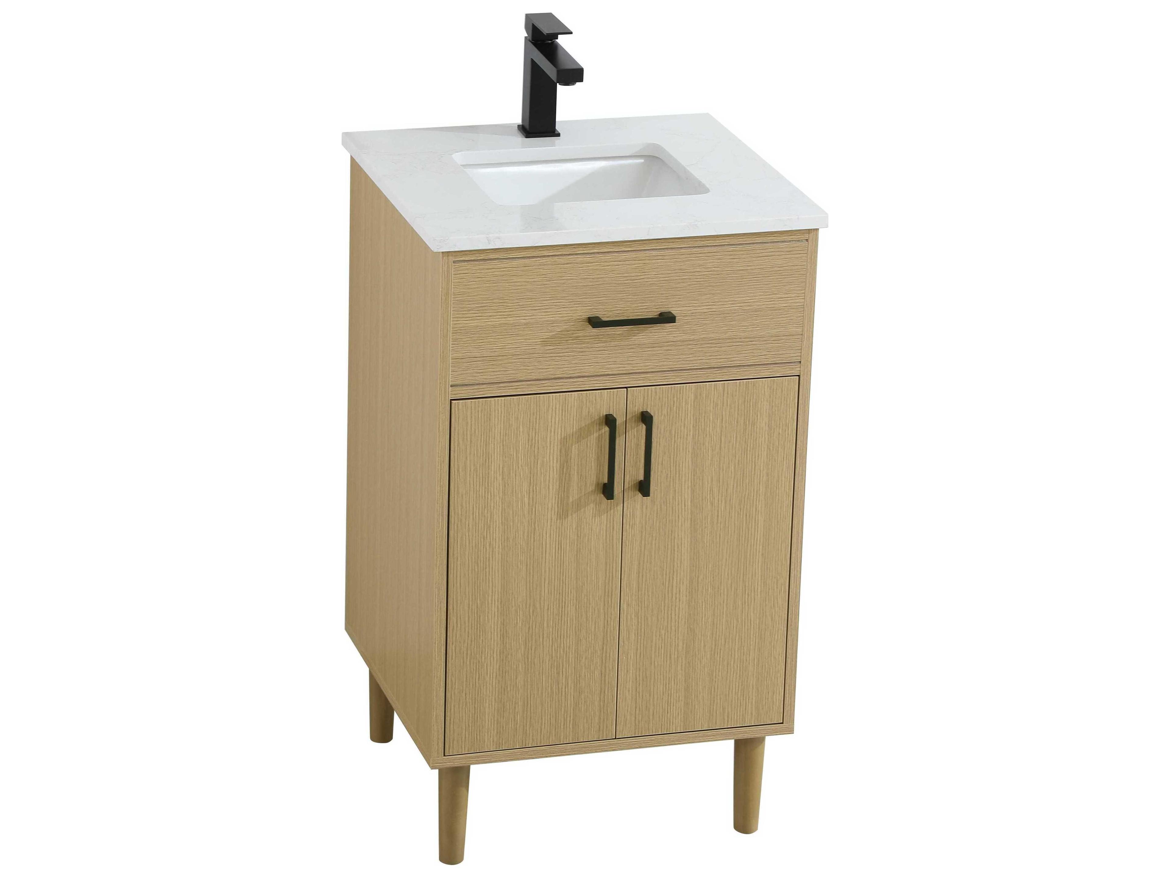 Elegant Lighting Chandler Honey Brown 20" Vanity