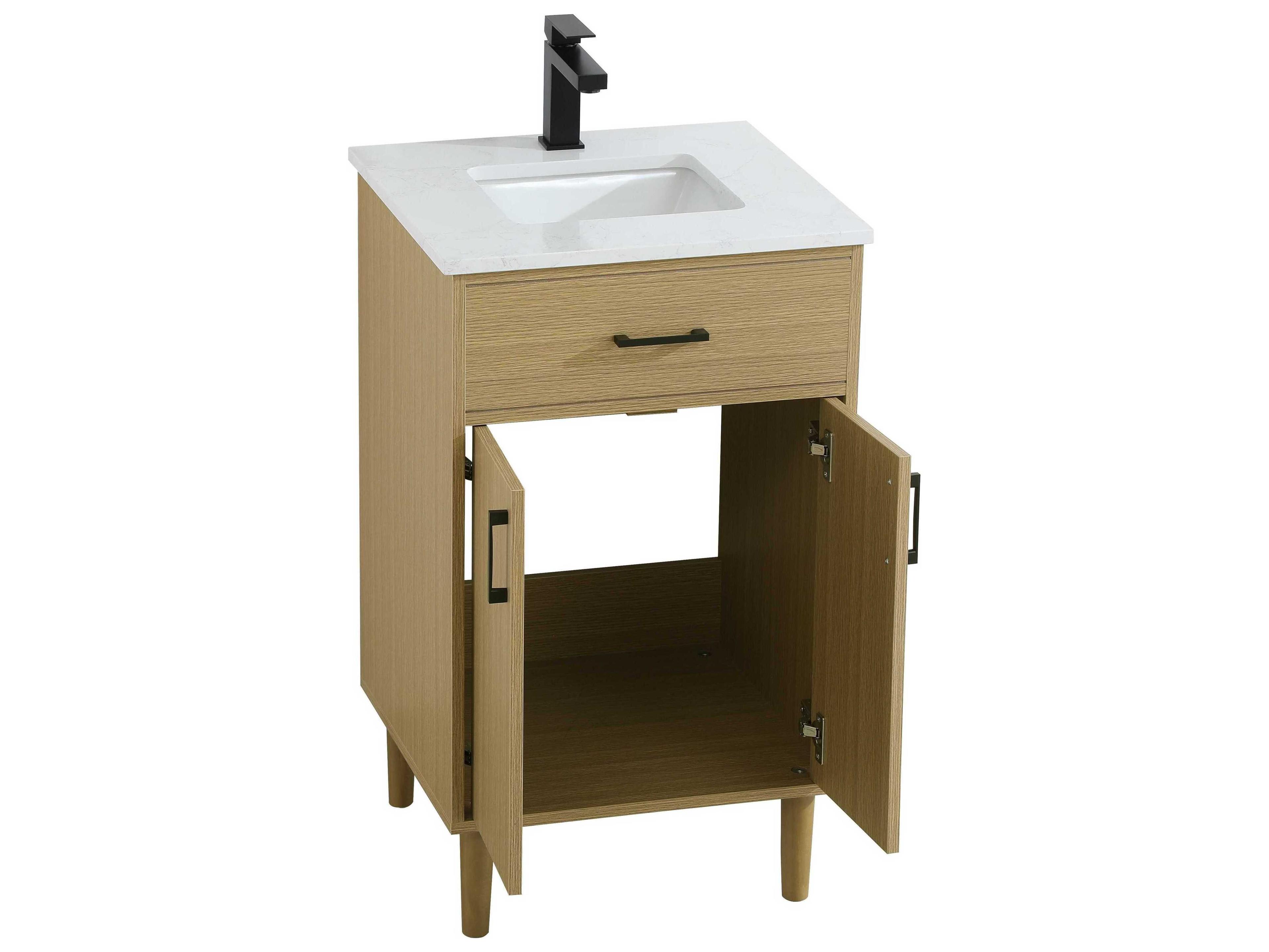 Elegant Lighting Chandler Honey Brown 20" Vanity