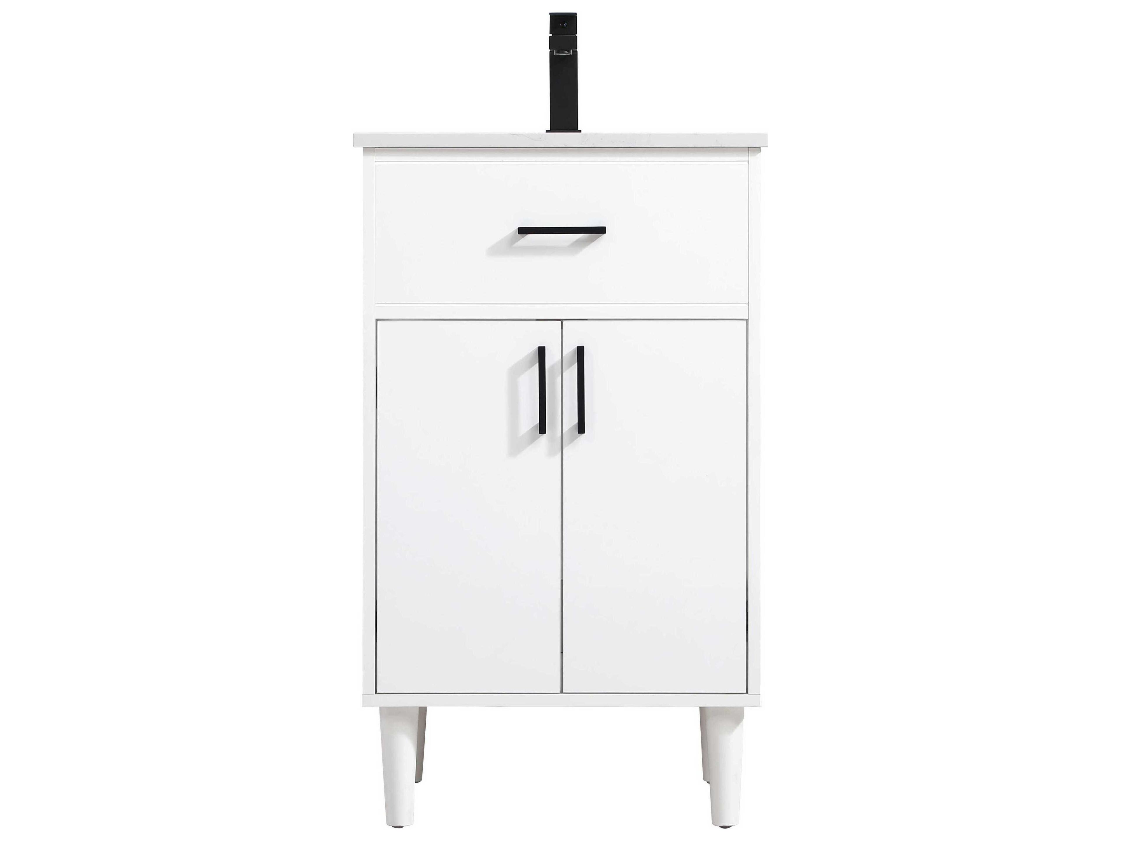 Elegant Lighting Chandler White 20" Vanity