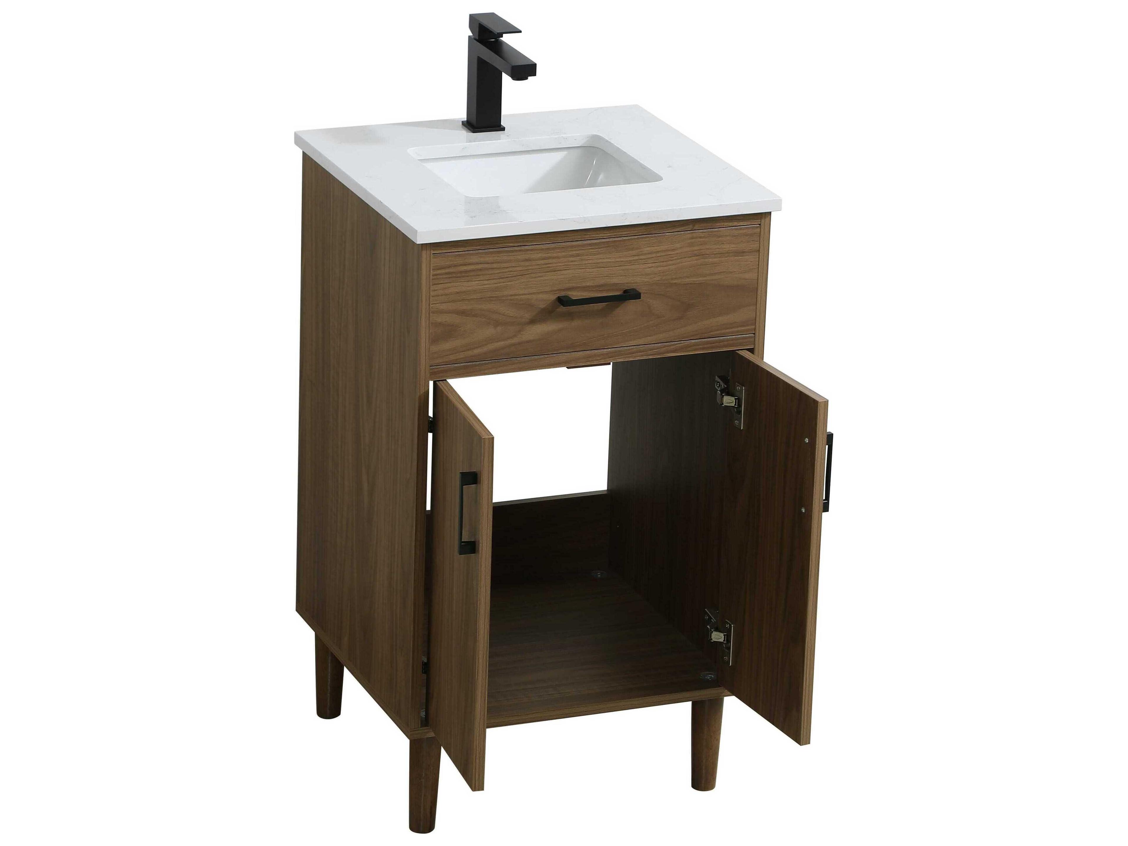 Elegant Lighting Chandler Walnut Brown 20" Vanity