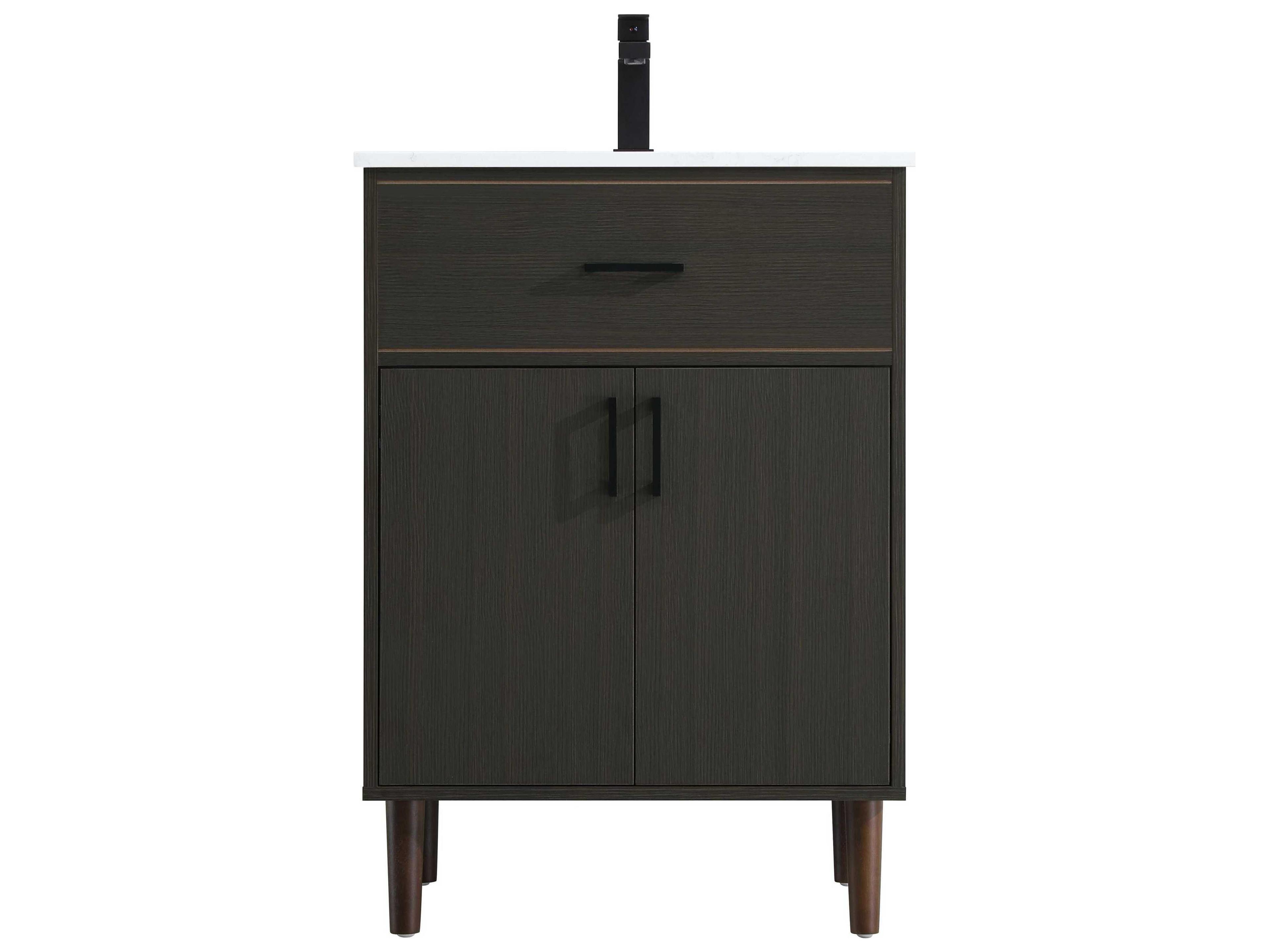 Elegant Lighting Chandler Mocha Brown 24" Vanity