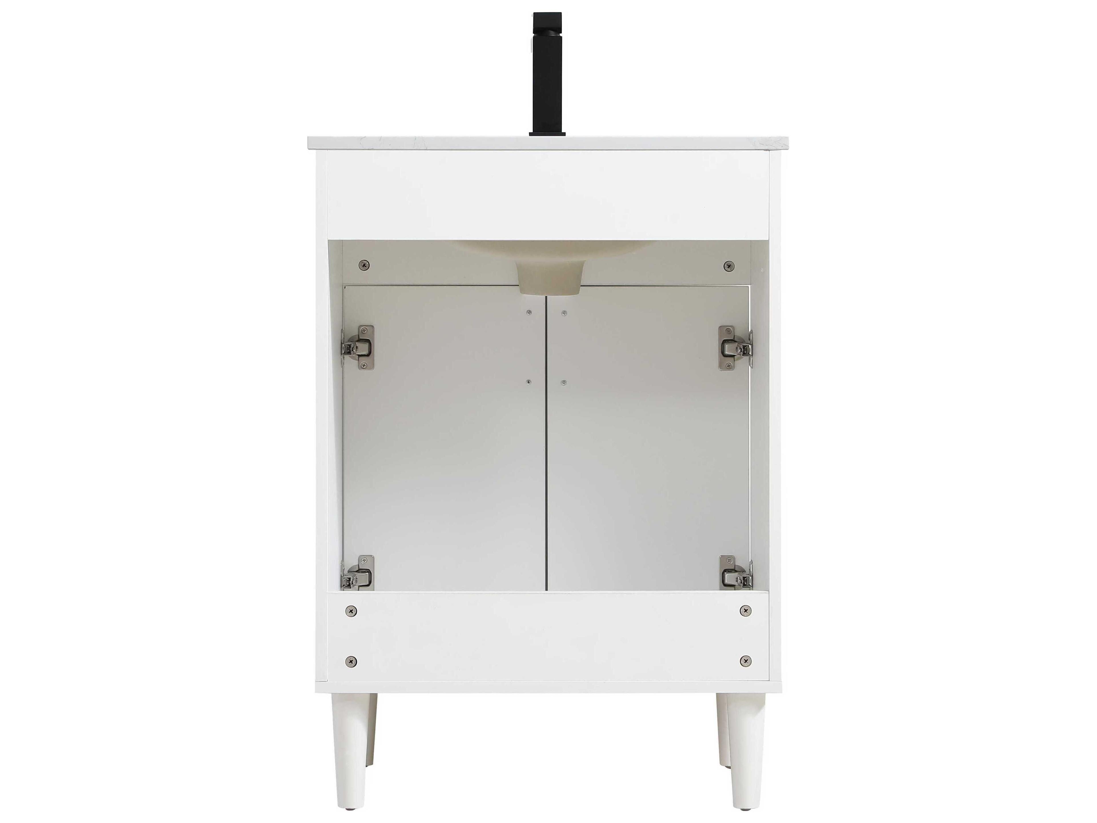 Elegant Lighting Chandler White 24" Vanity