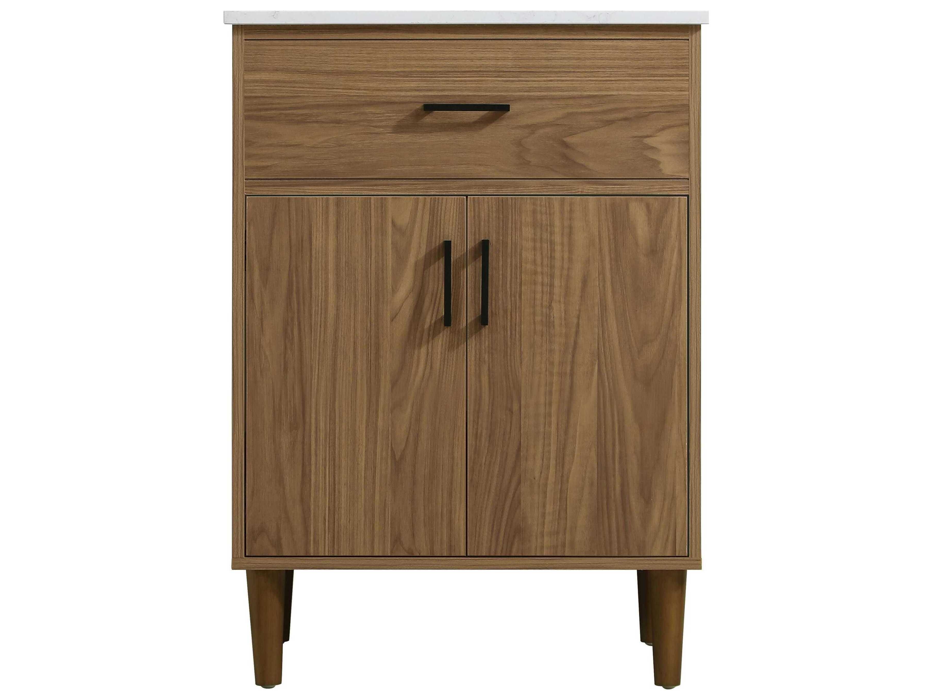 Elegant Lighting Chandler Walnut Brown 24" Vanity