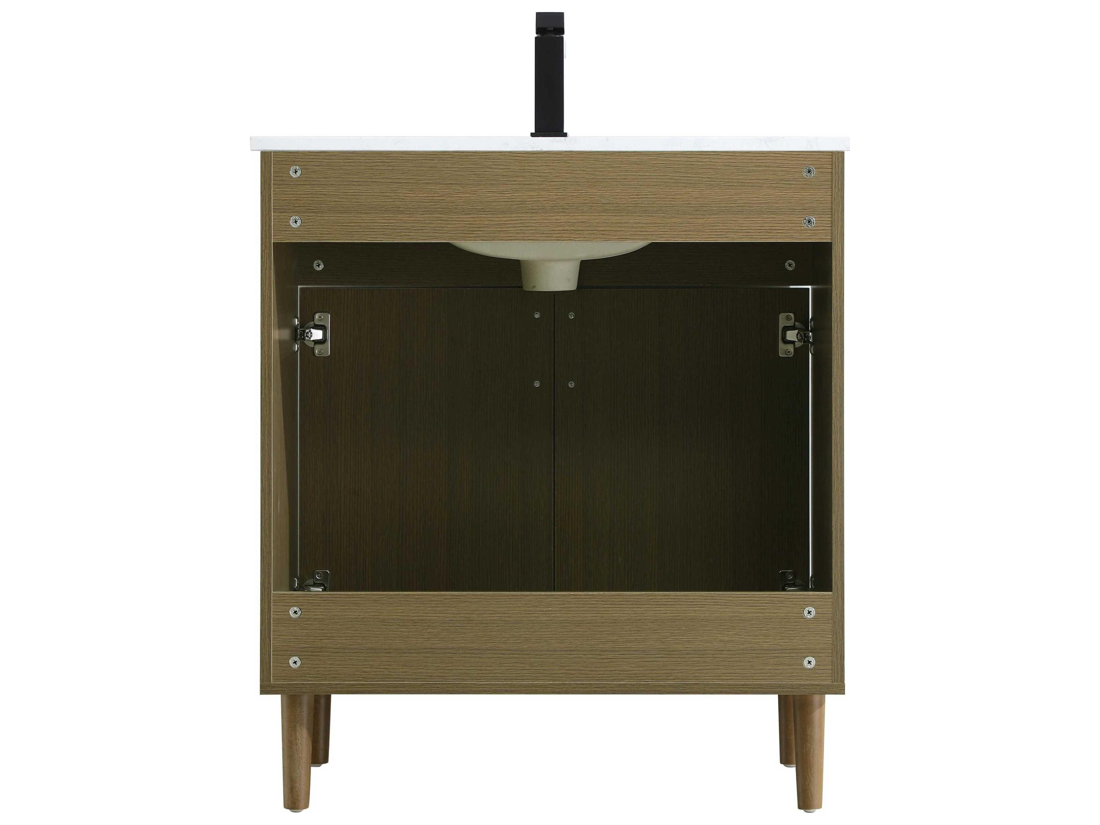 Elegant Lighting Chandler Chestnut Brown 30" Vanity