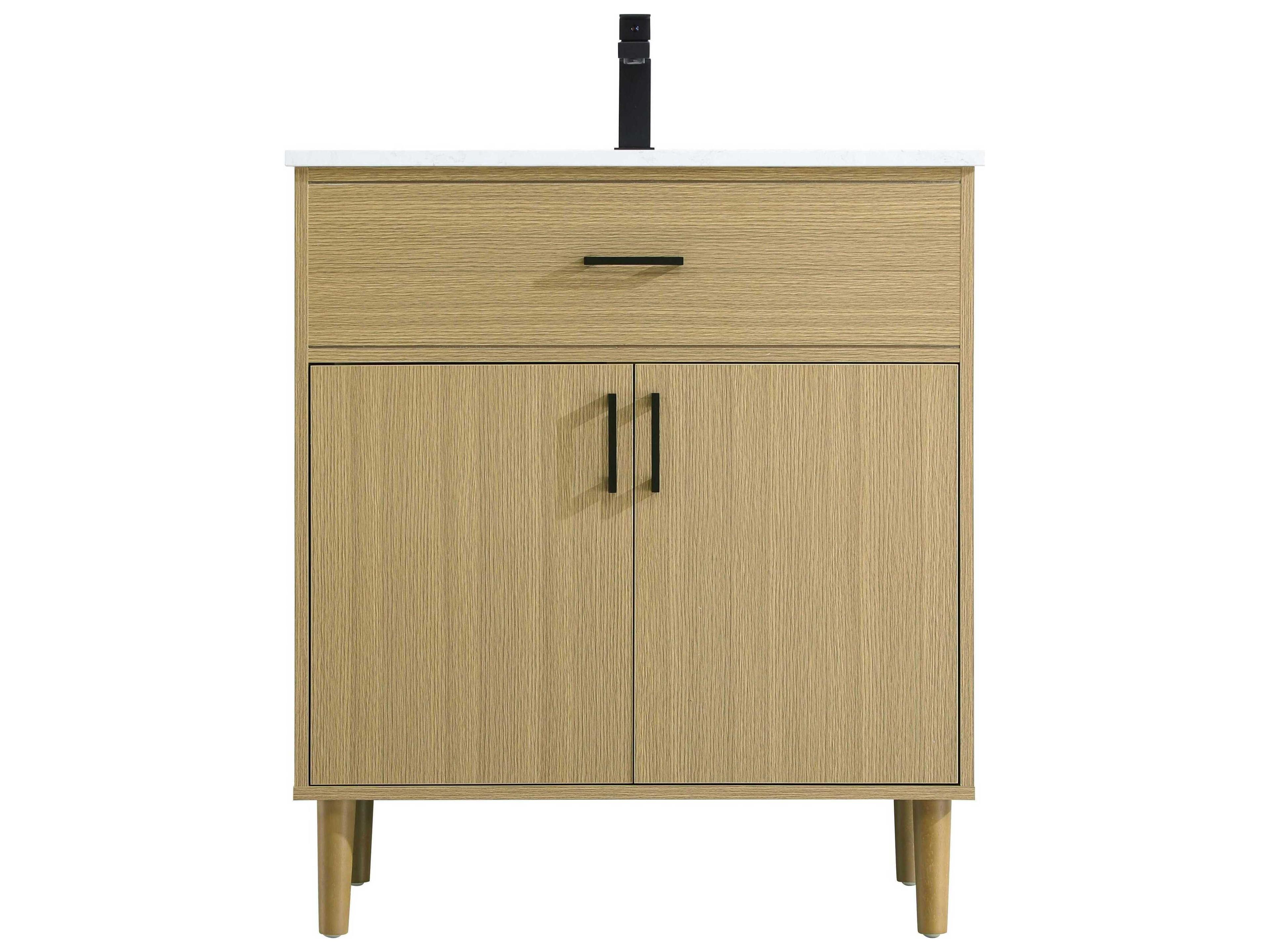 Elegant Lighting Chandler Honey Brown 30" Vanity