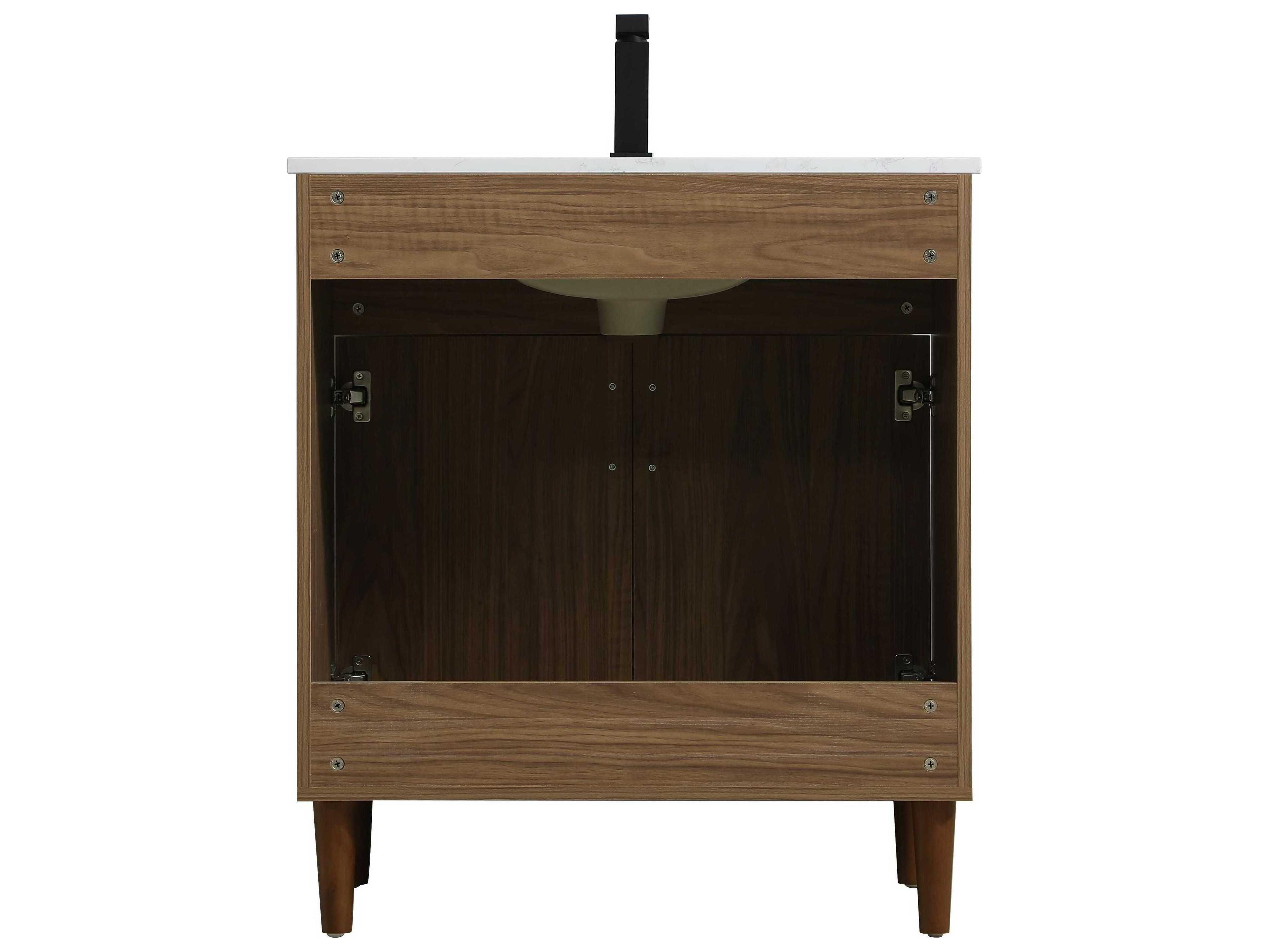 Elegant Lighting Chandler Walnut Brown 30" Vanity