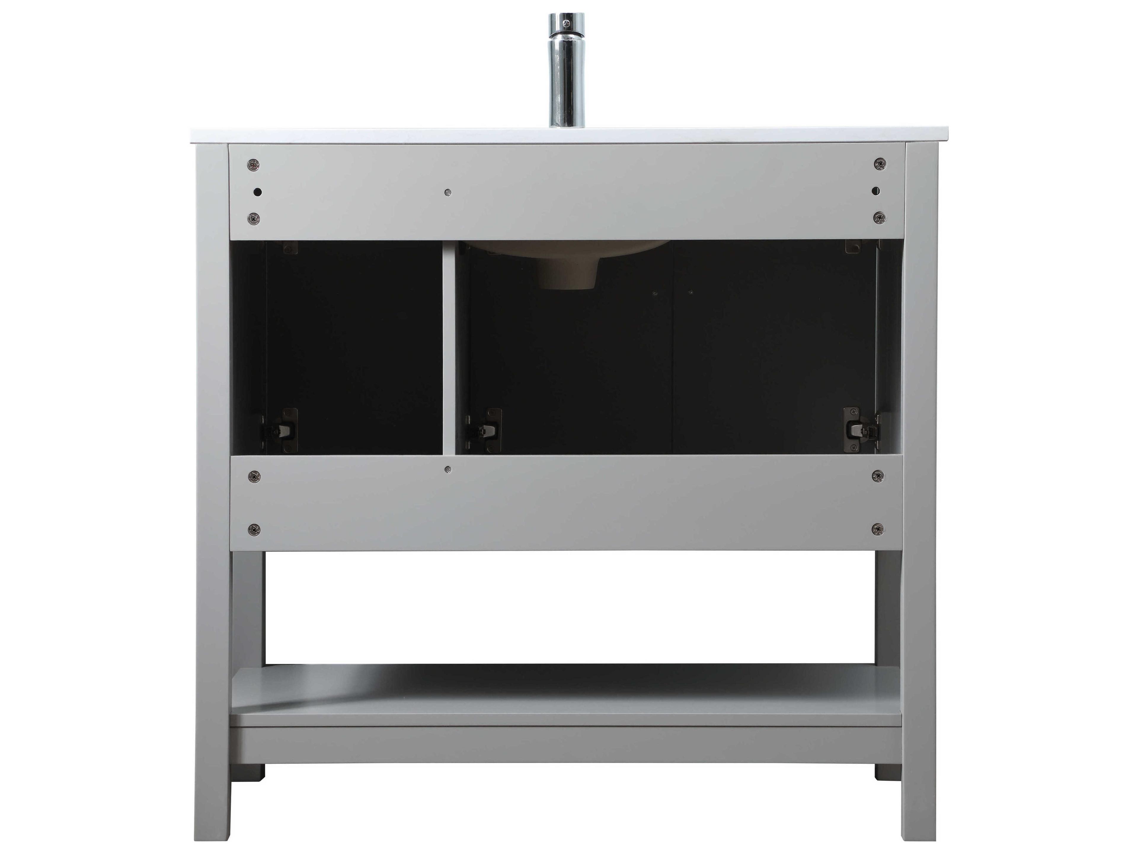 Elegant Lighting Everett Grey Vanity