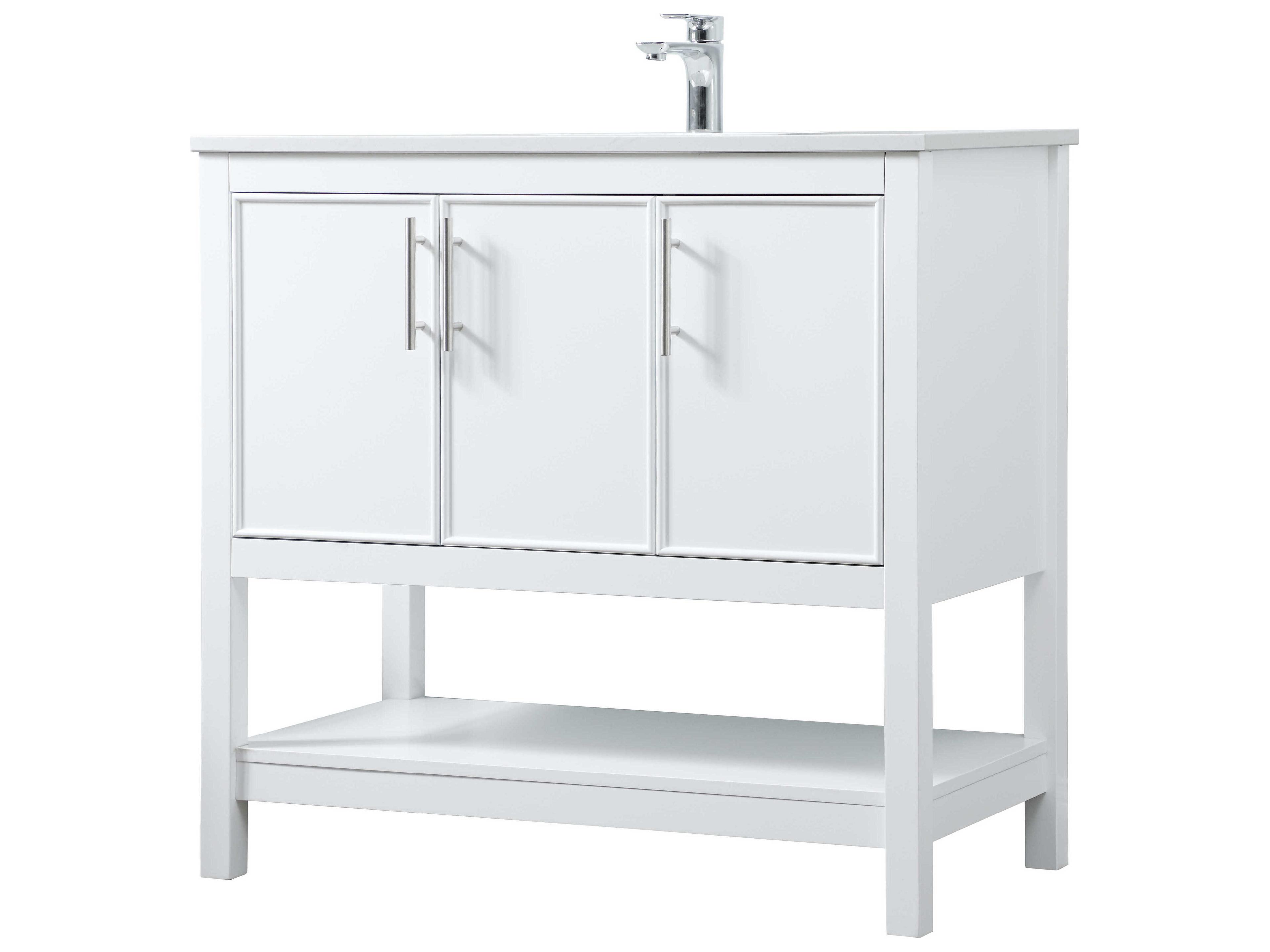 Elegant Lighting Everett White Vanity