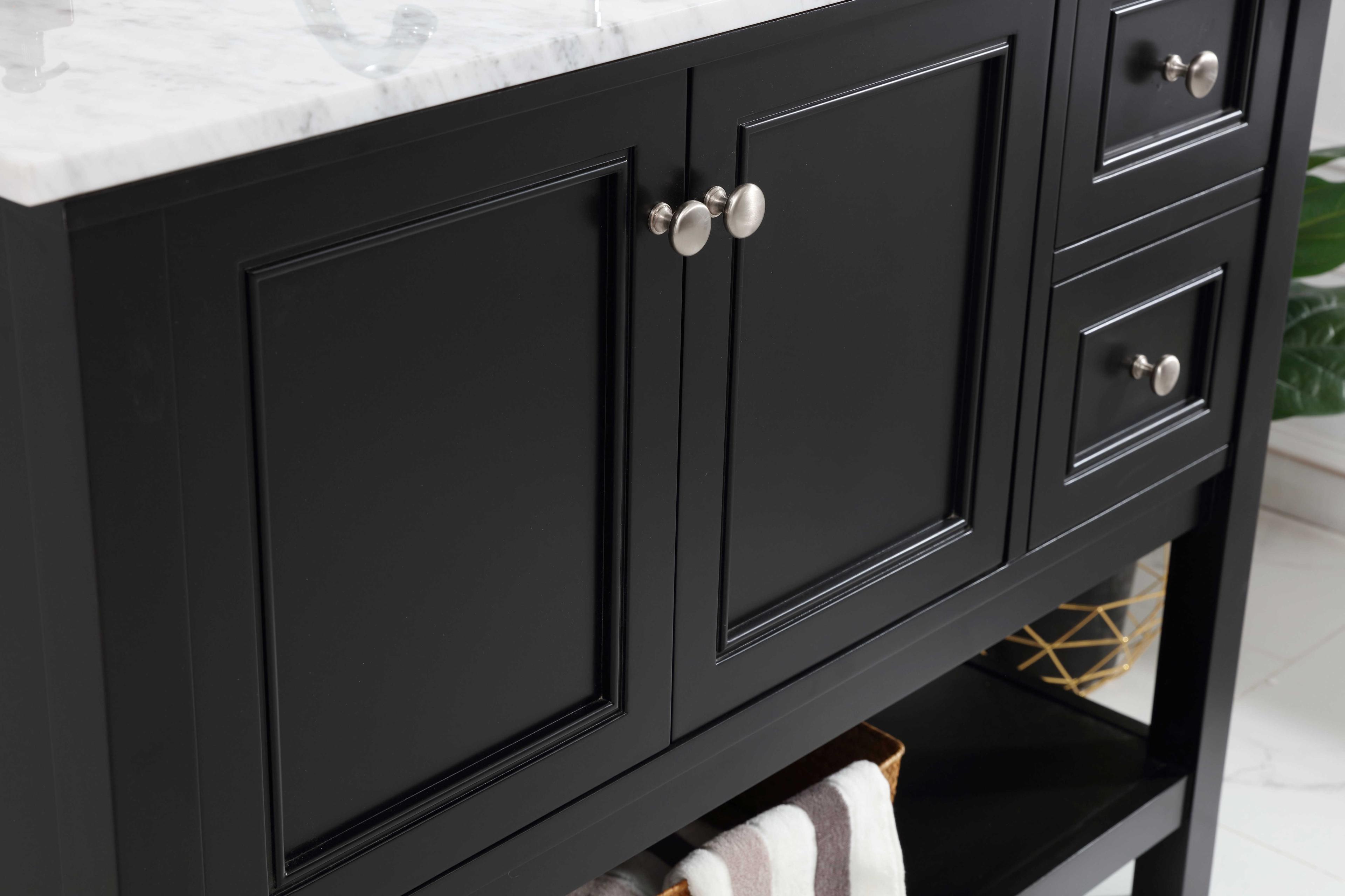 Elegant Lighting Metropolis Black 42" Vanity