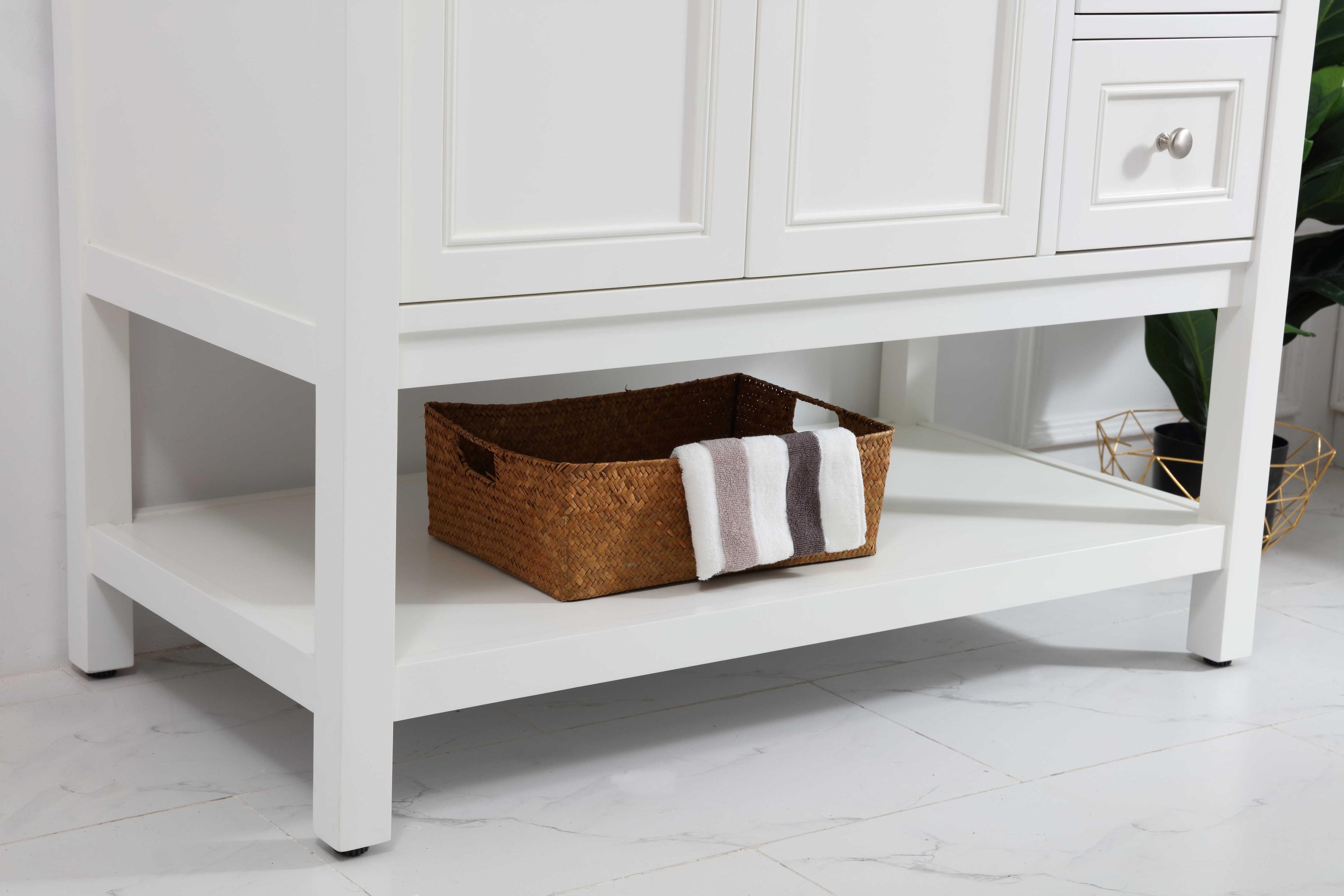 Elegant Lighting Metropolis White 42" Vanity