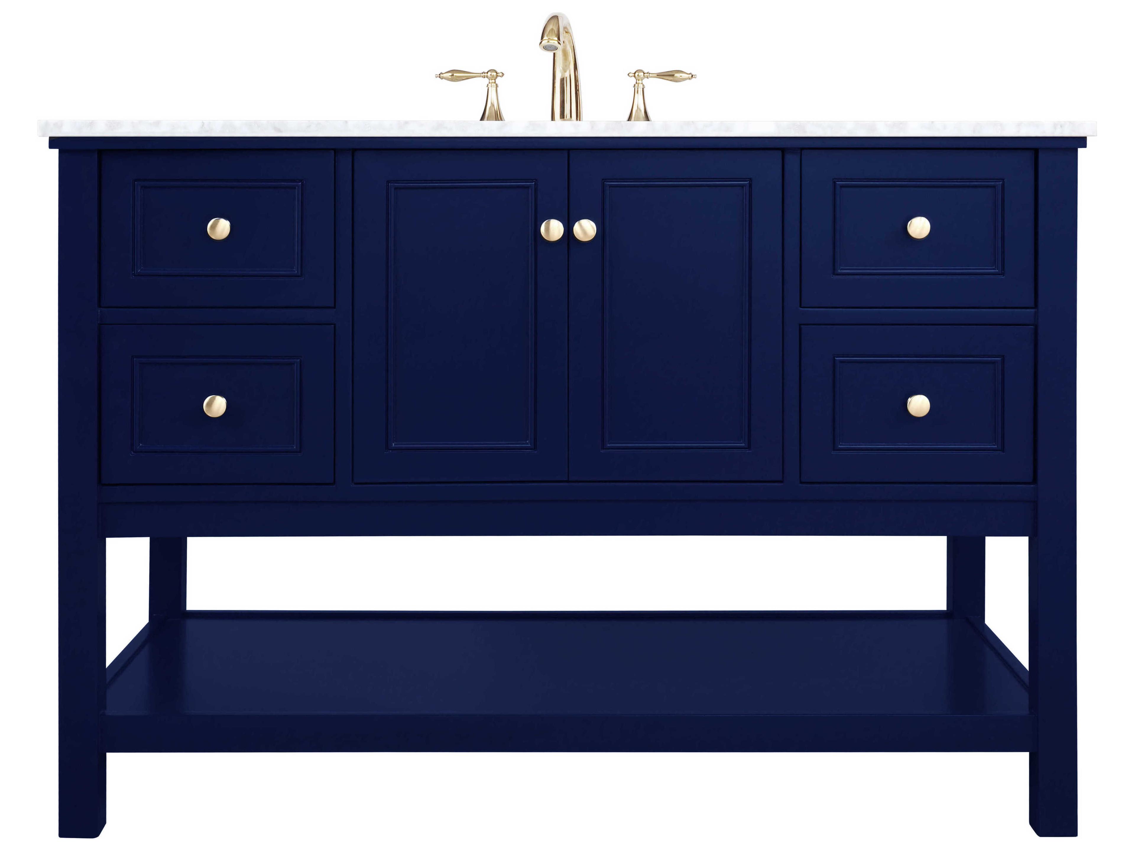 Elegant Lighting Metropolis Blue 48" Vanity