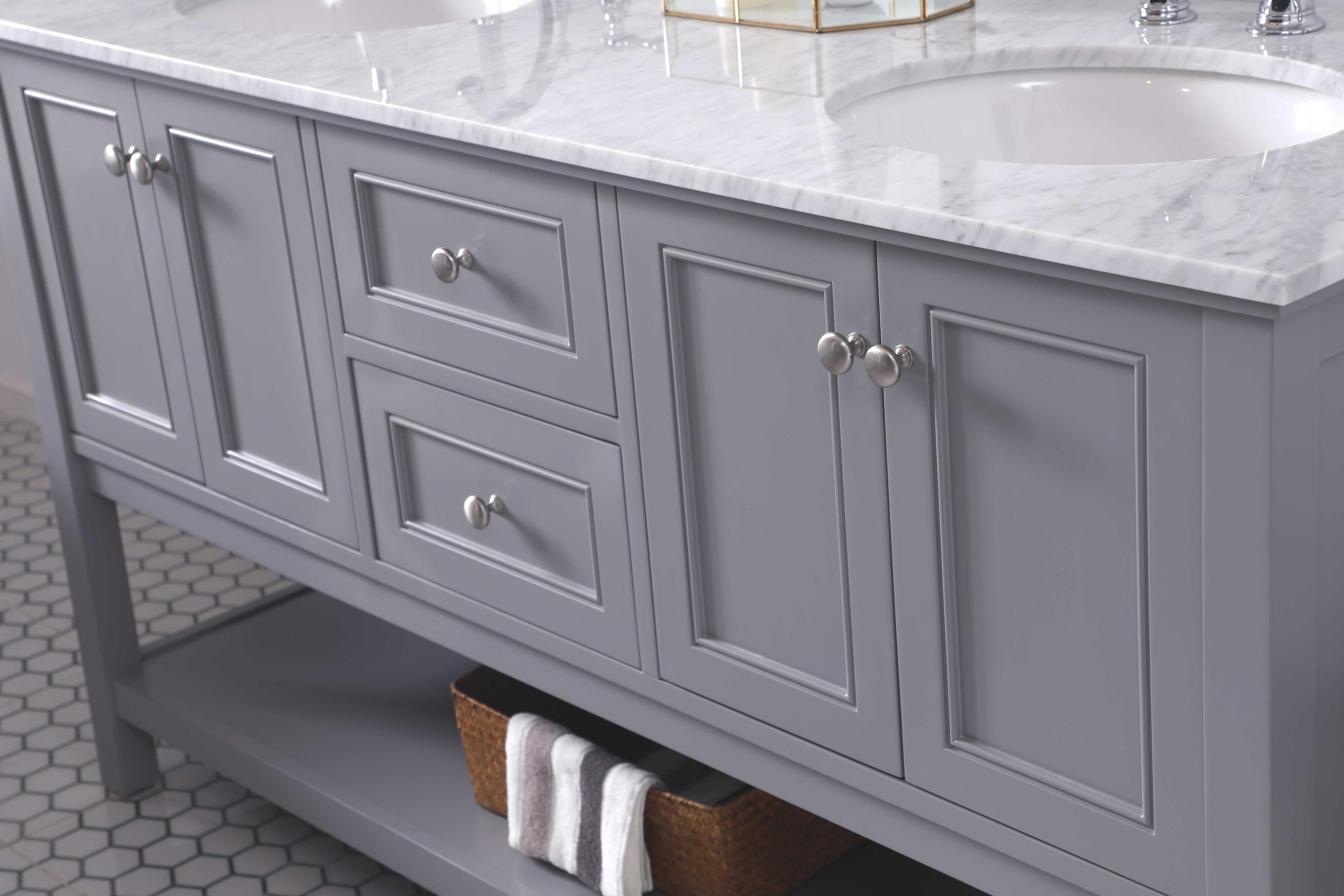 Elegant Lighting Metropolis Grey 60" Vanity